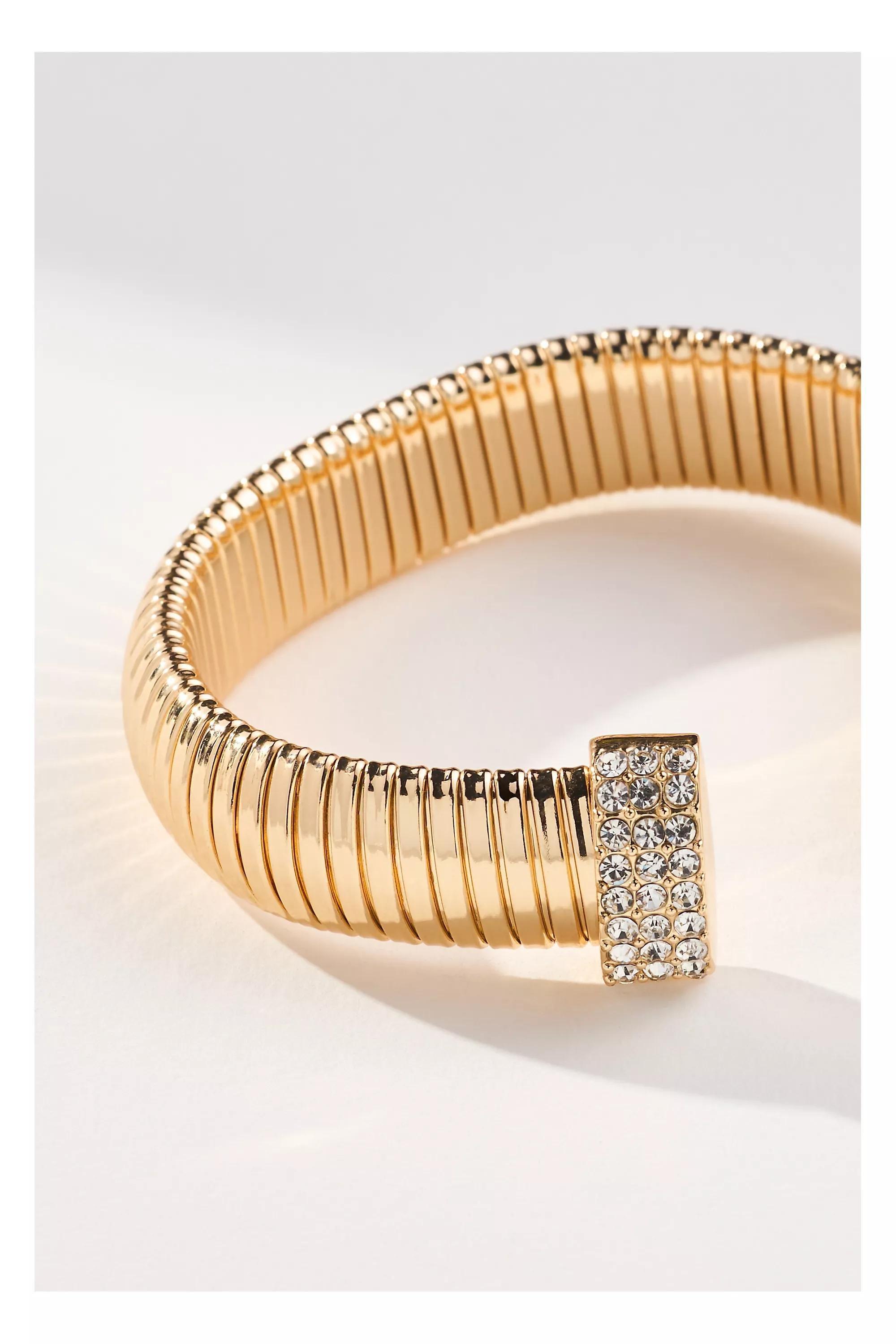 Anthropologie Cuff Bracelet, Gold, A501_0070, large image number 4