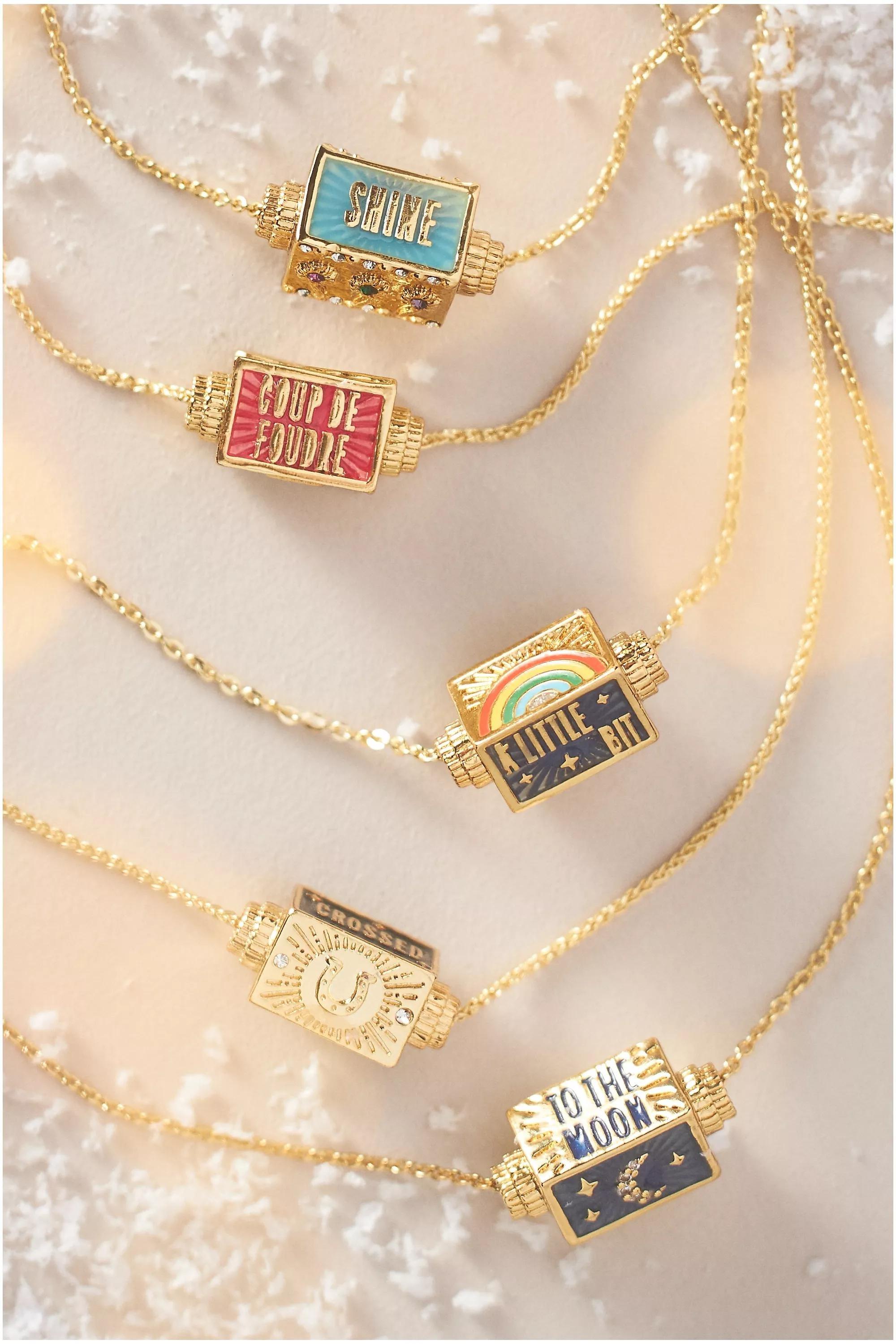 Anthropologie Chain Necklace, Gold, A501_0070, large image number 1