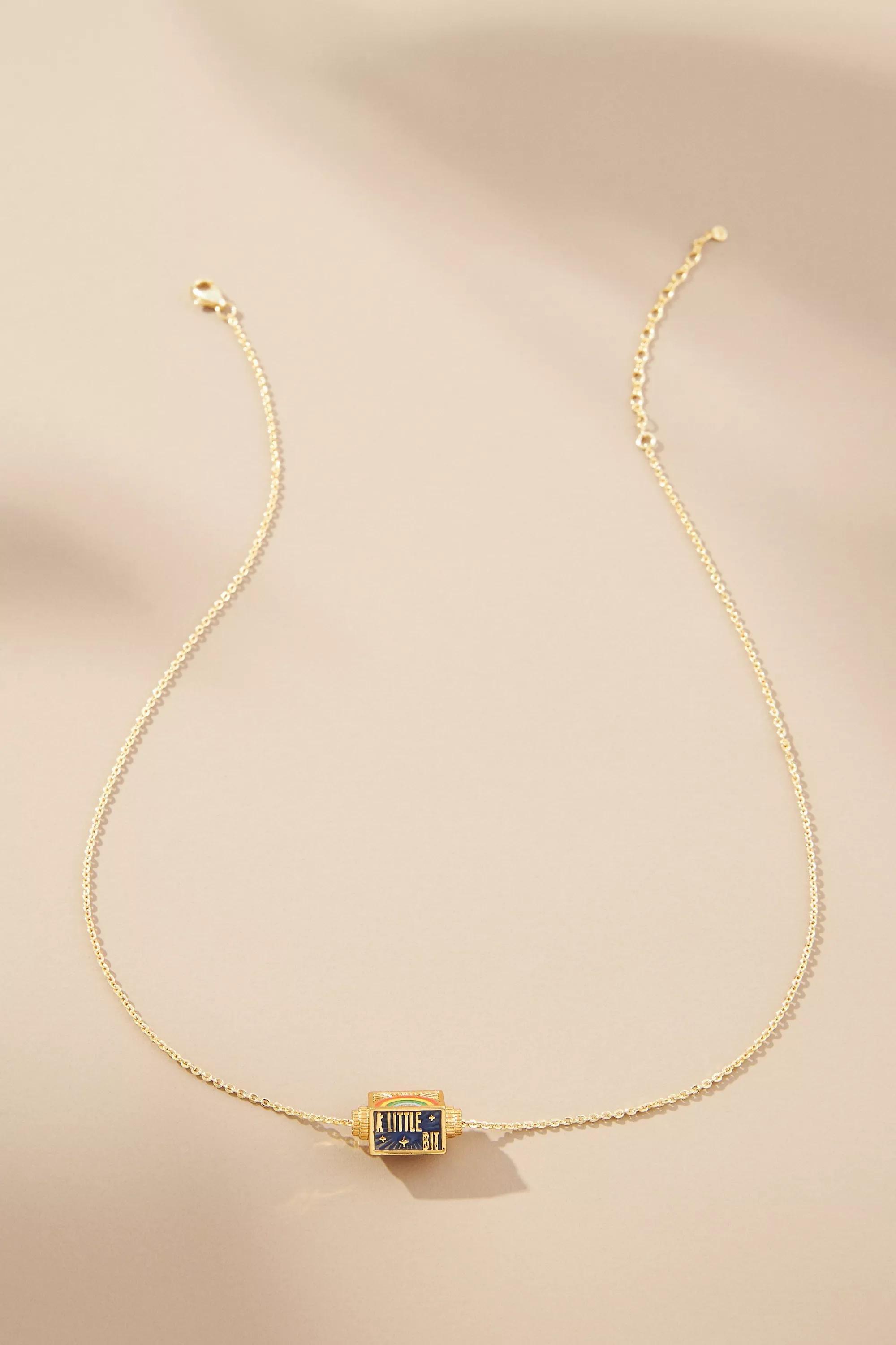 Anthropologie Chain Necklace, Gold, A501_0070, large image number 2