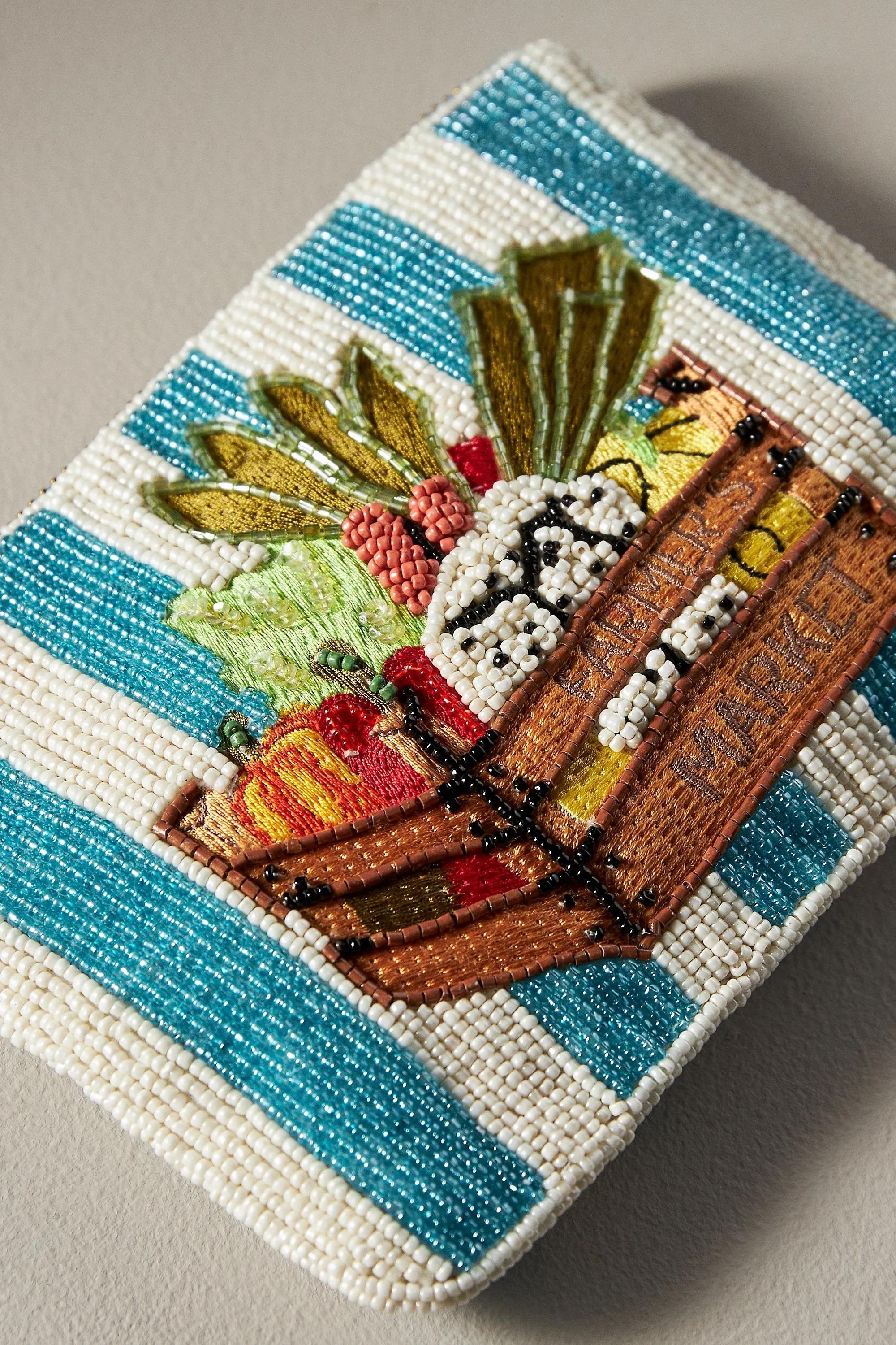 Beaded Coin Pouch, Multicolour, A501_0049, large image number 2