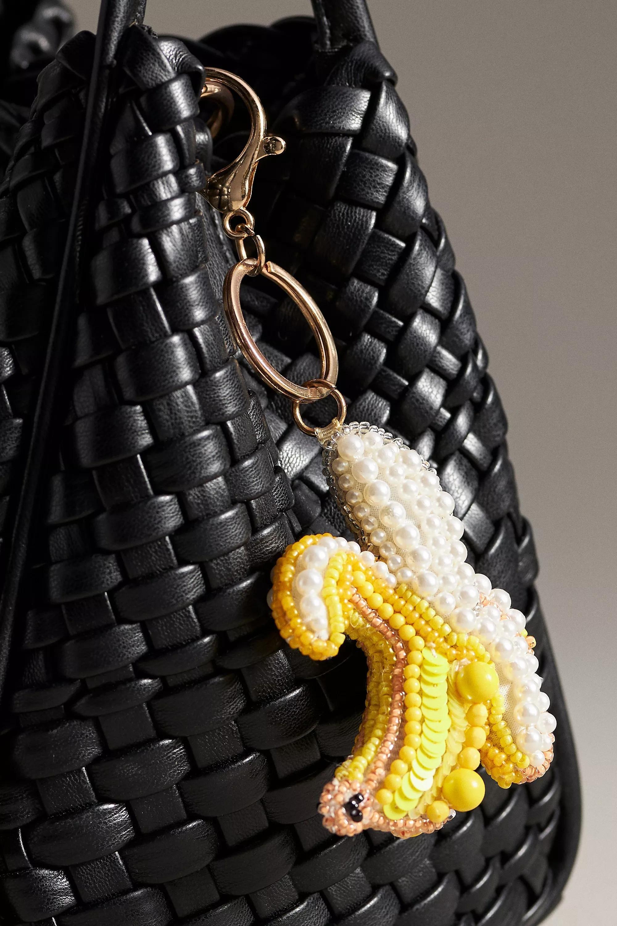Anthropologie Handmade Bag Charm, Yellow, A501_0270, large image number 0