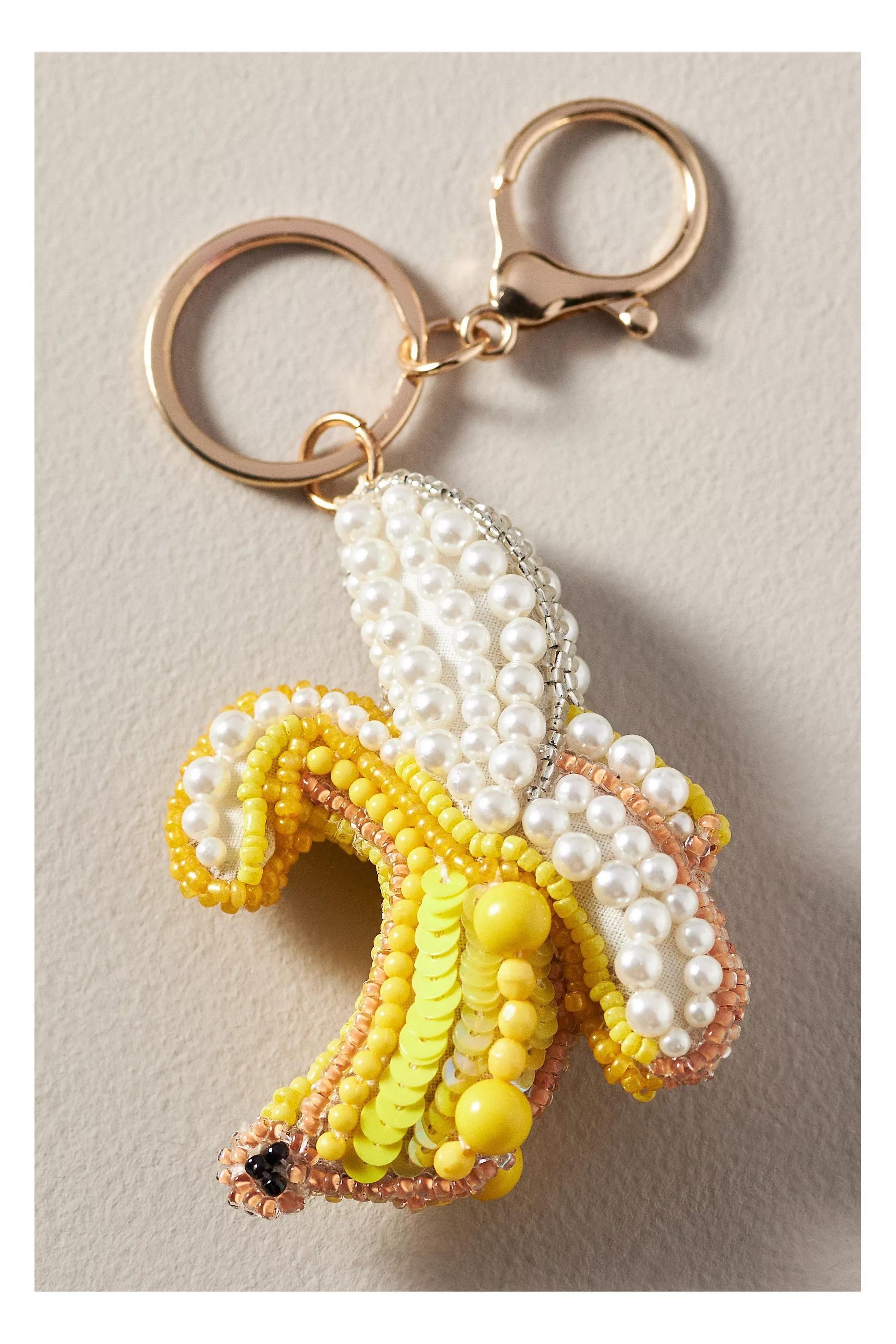 Anthropologie Handmade Bag Charm, Yellow, A501_0270, large image number 1
