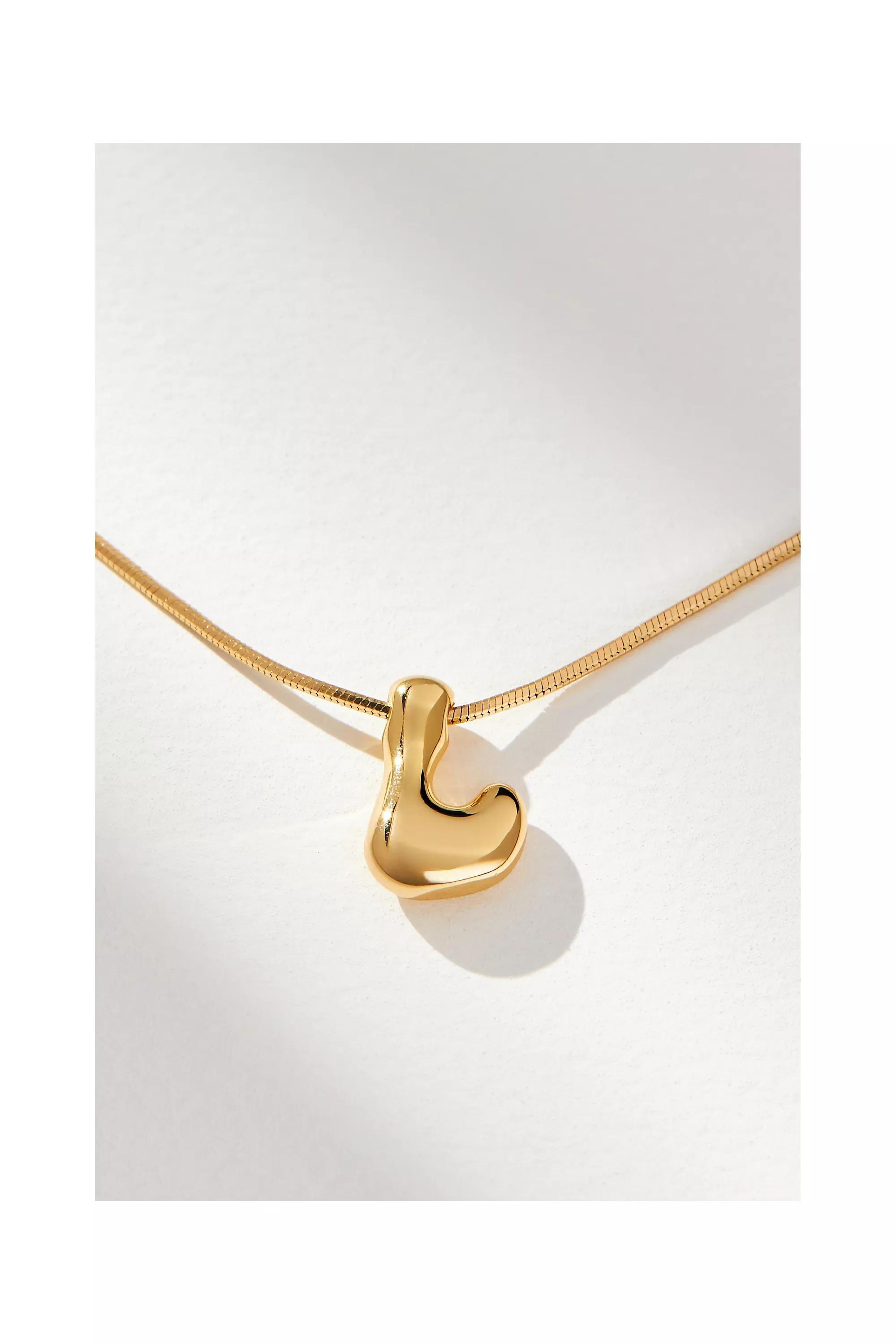 Anthropologie Pendant Necklace, Gold, , medium