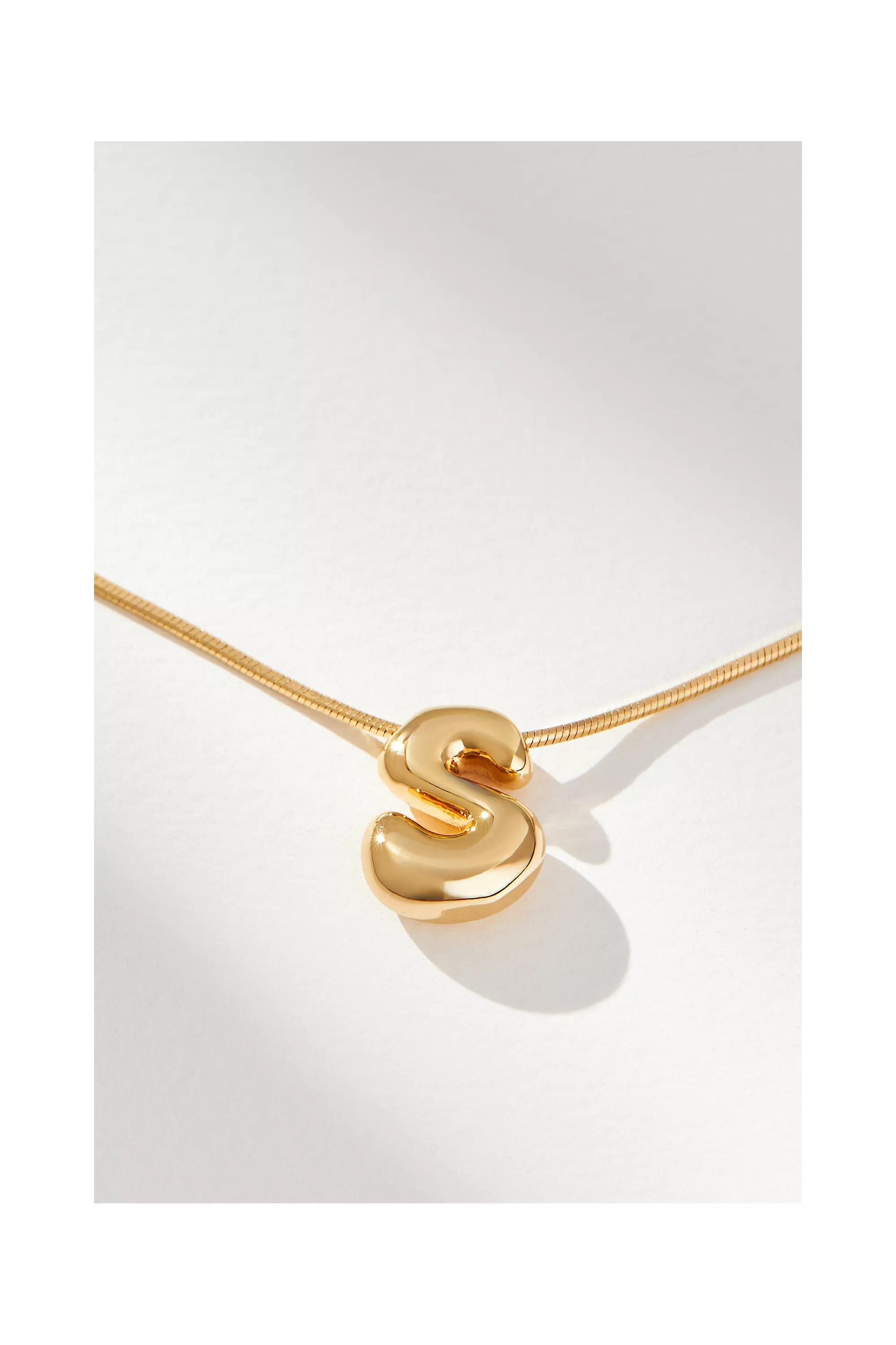 Anthropologie Necklace Pendant, Gold-Plated, Multicolour, medium