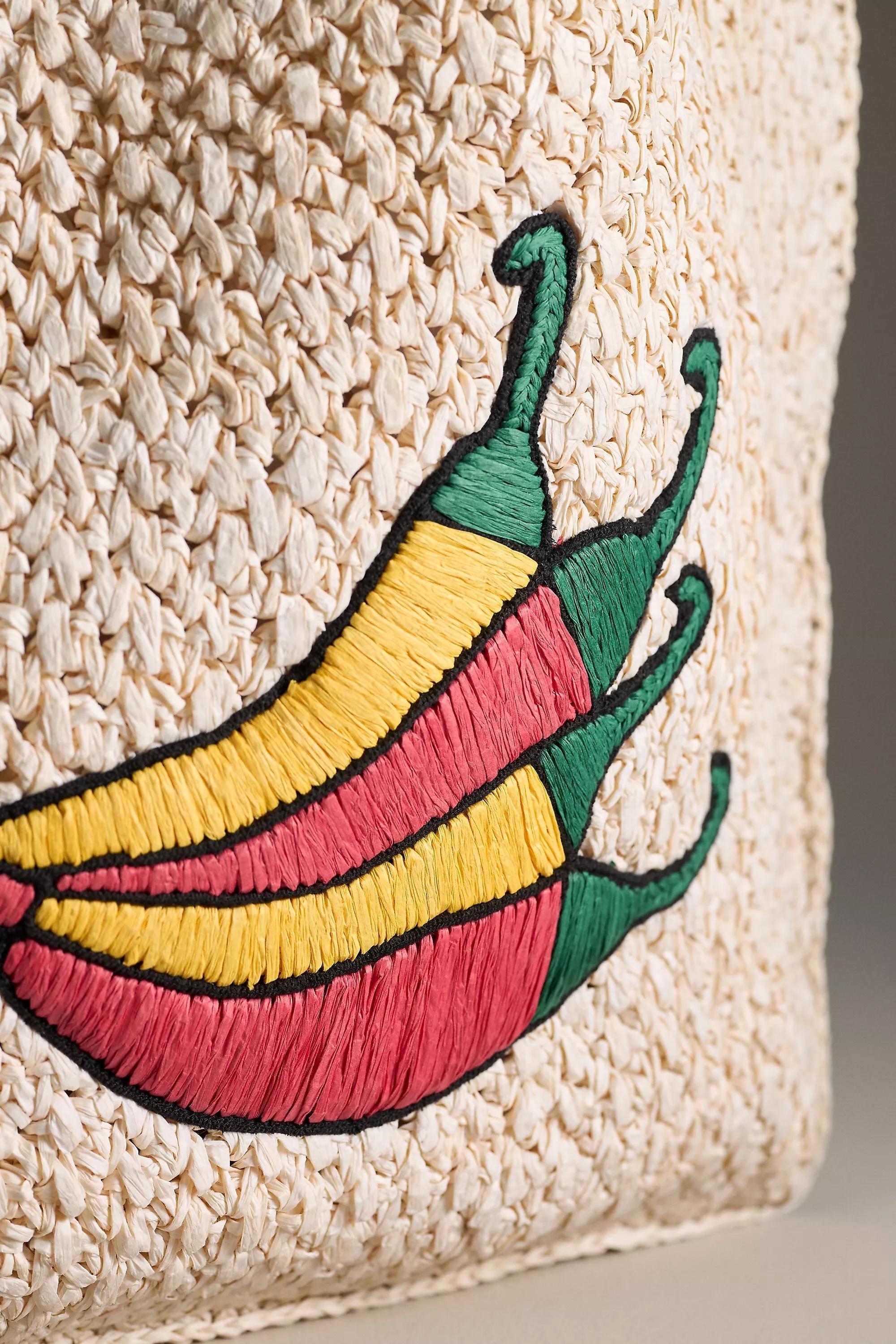 Anthropologie Embroidered Handmade Tote, A501_0010, large image number 5