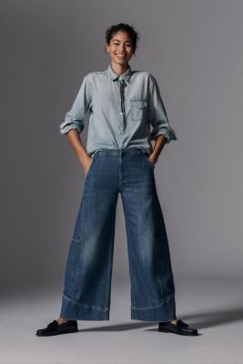 Anthropologie ed Denim Wide-Leg, Blue, , large image number 0