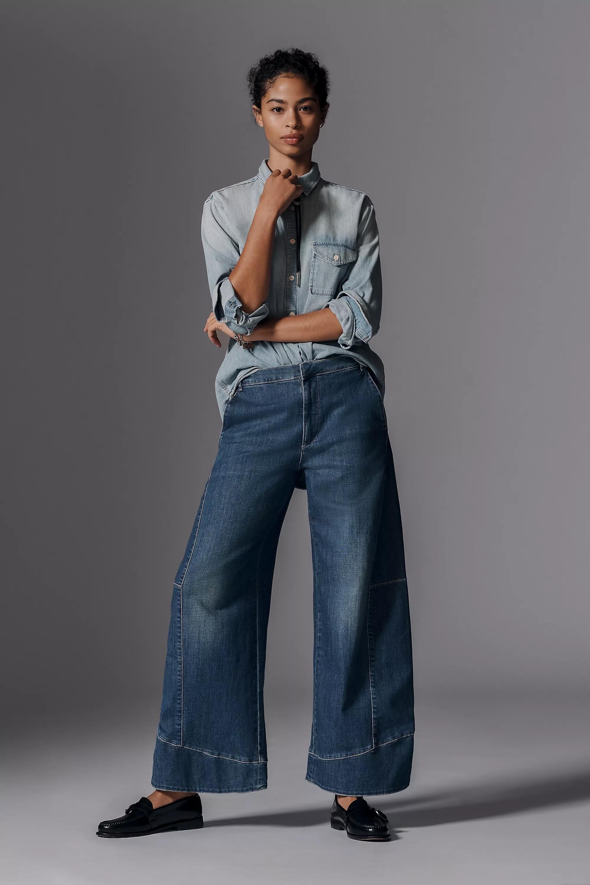 Anthropologie ed Denim Wide-Leg, Blue, , large image number 1