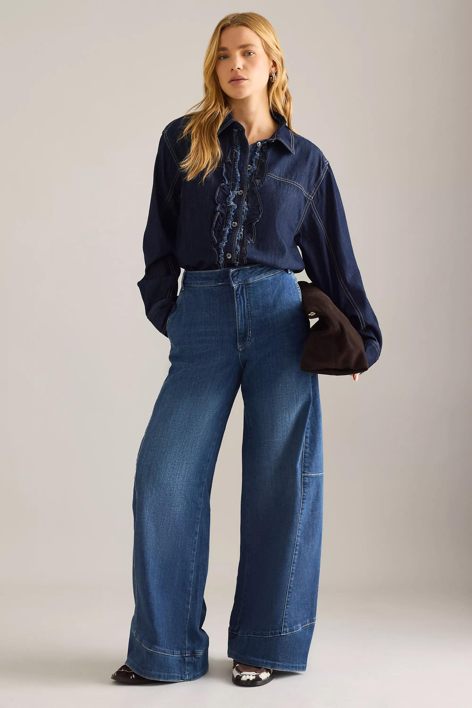 Anthropologie ed Denim Wide-Leg, Blue, A501_0093, medium