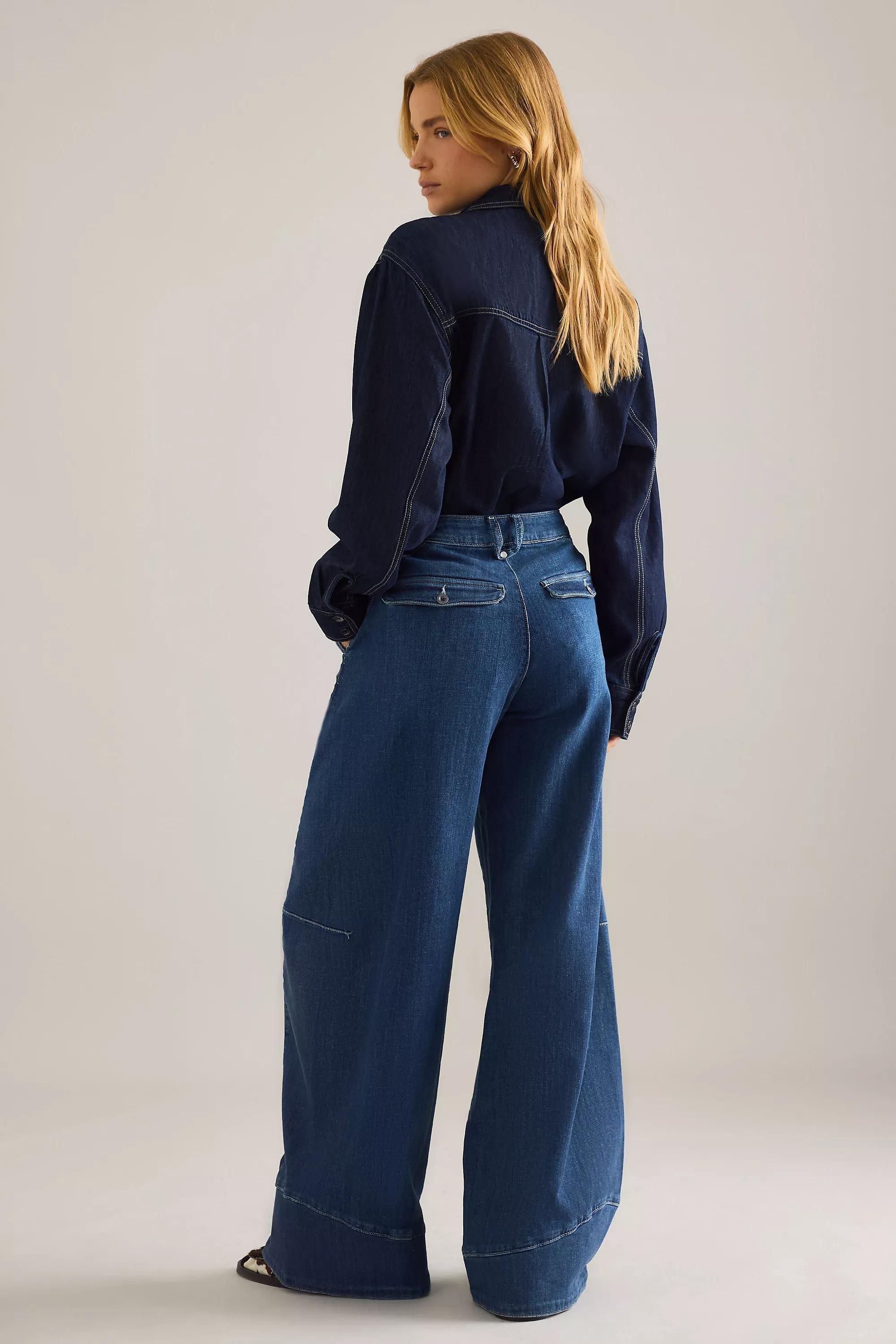 Anthropologie ed Denim Wide-Leg, Blue, A501_0093, large image number 5