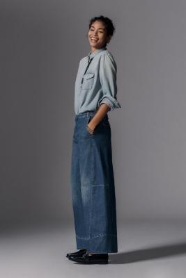 Anthropologie ed Denim Wide-Leg, Blue, , large image number 7