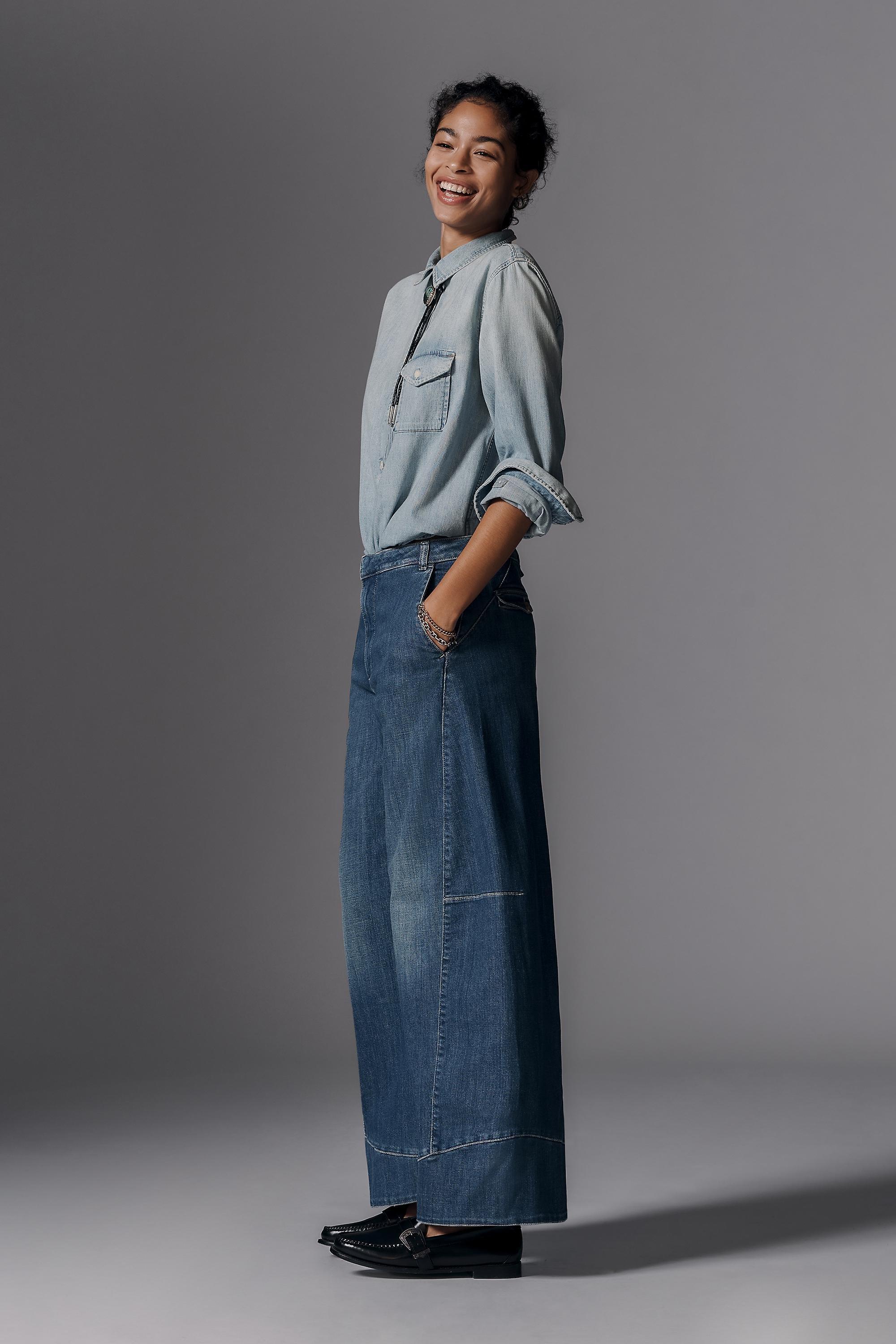 Anthropologie ed Denim Wide-Leg, Blue, A501_0093, large image number 7