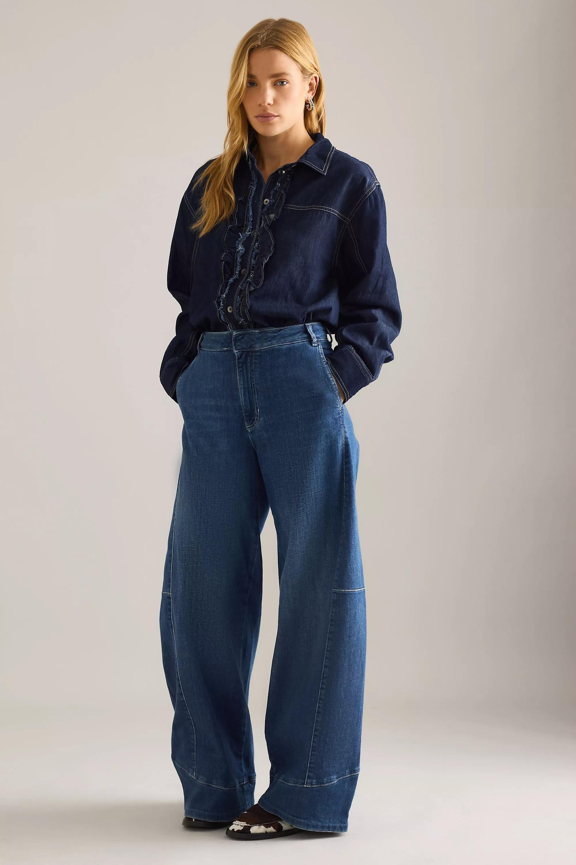 Anthropologie ed Denim Wide-Leg, Blue, A501_0093, large image number 9