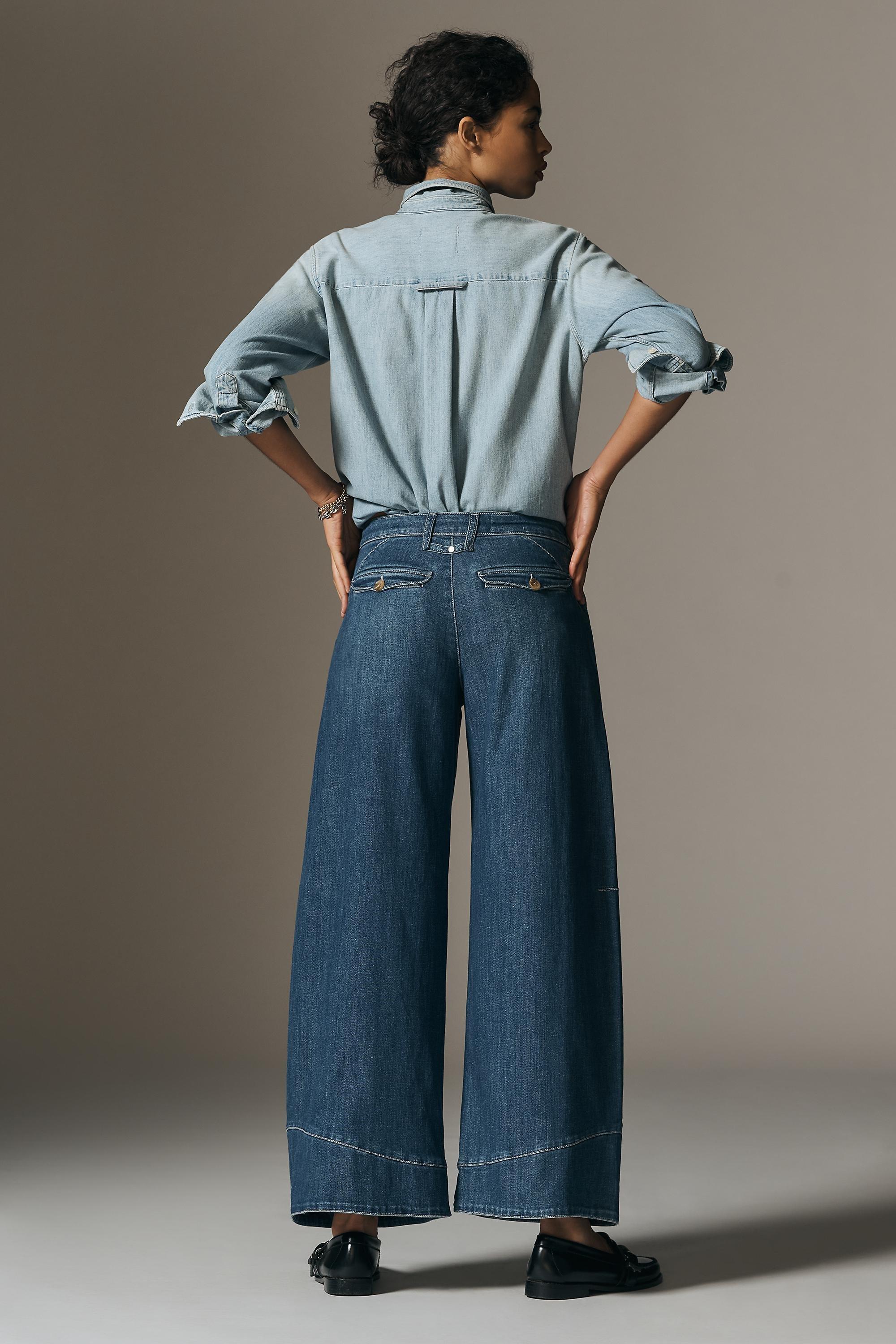 Anthropologie ed Denim Wide-Leg, Blue, A501_0093, large image number 12