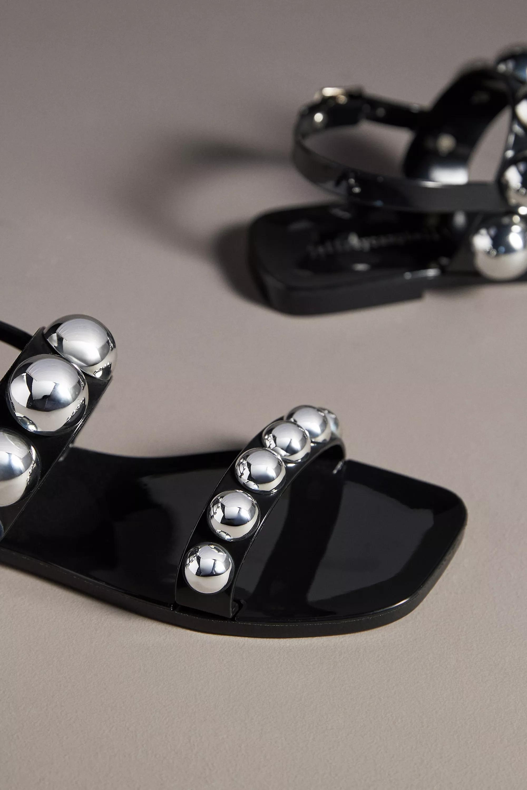 Anthropologie Sandals Flat, Black, A501_0001, large image number 2