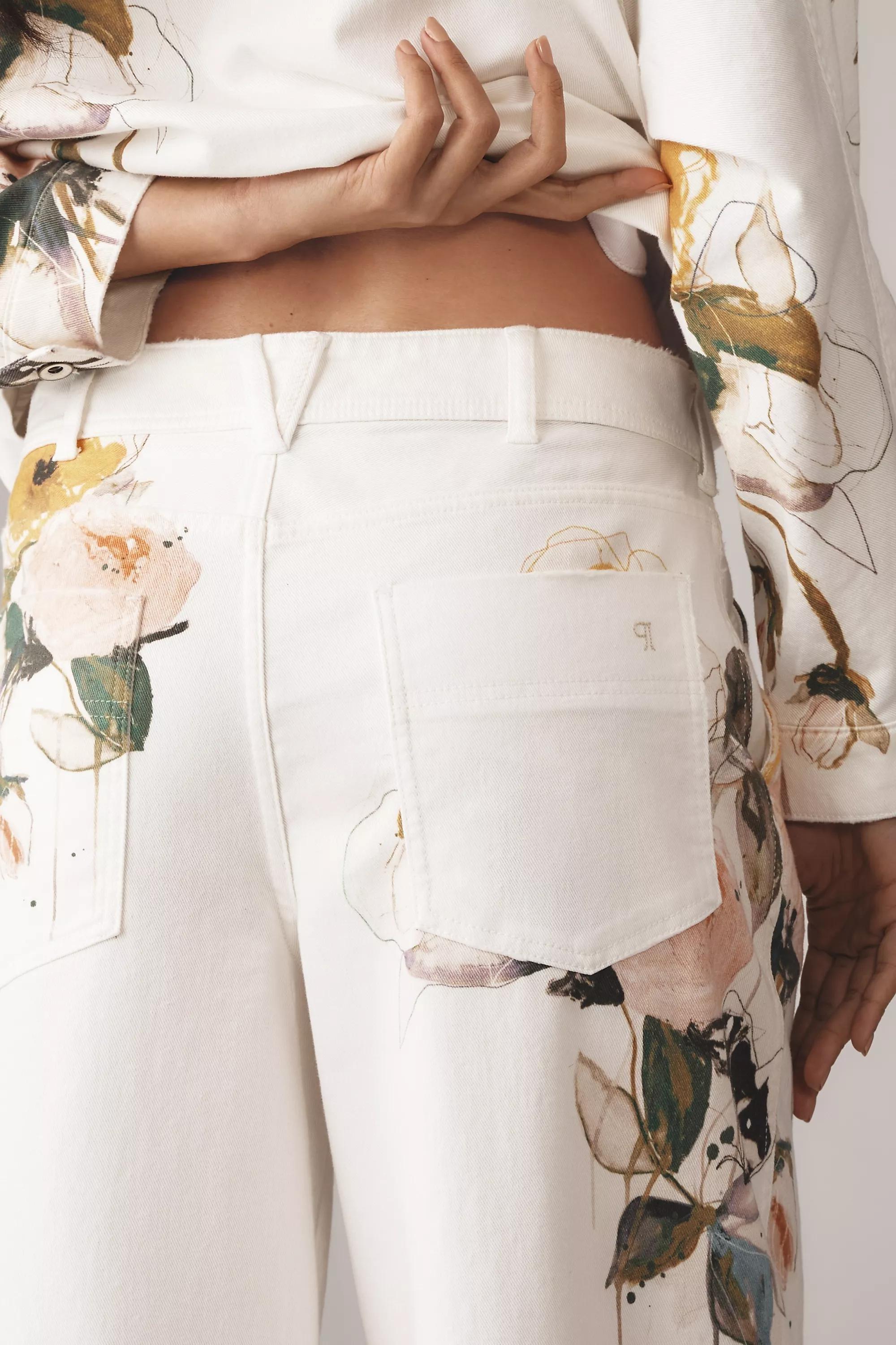 Anthropologie Embroidered Casual Trousers, , large image number 3
