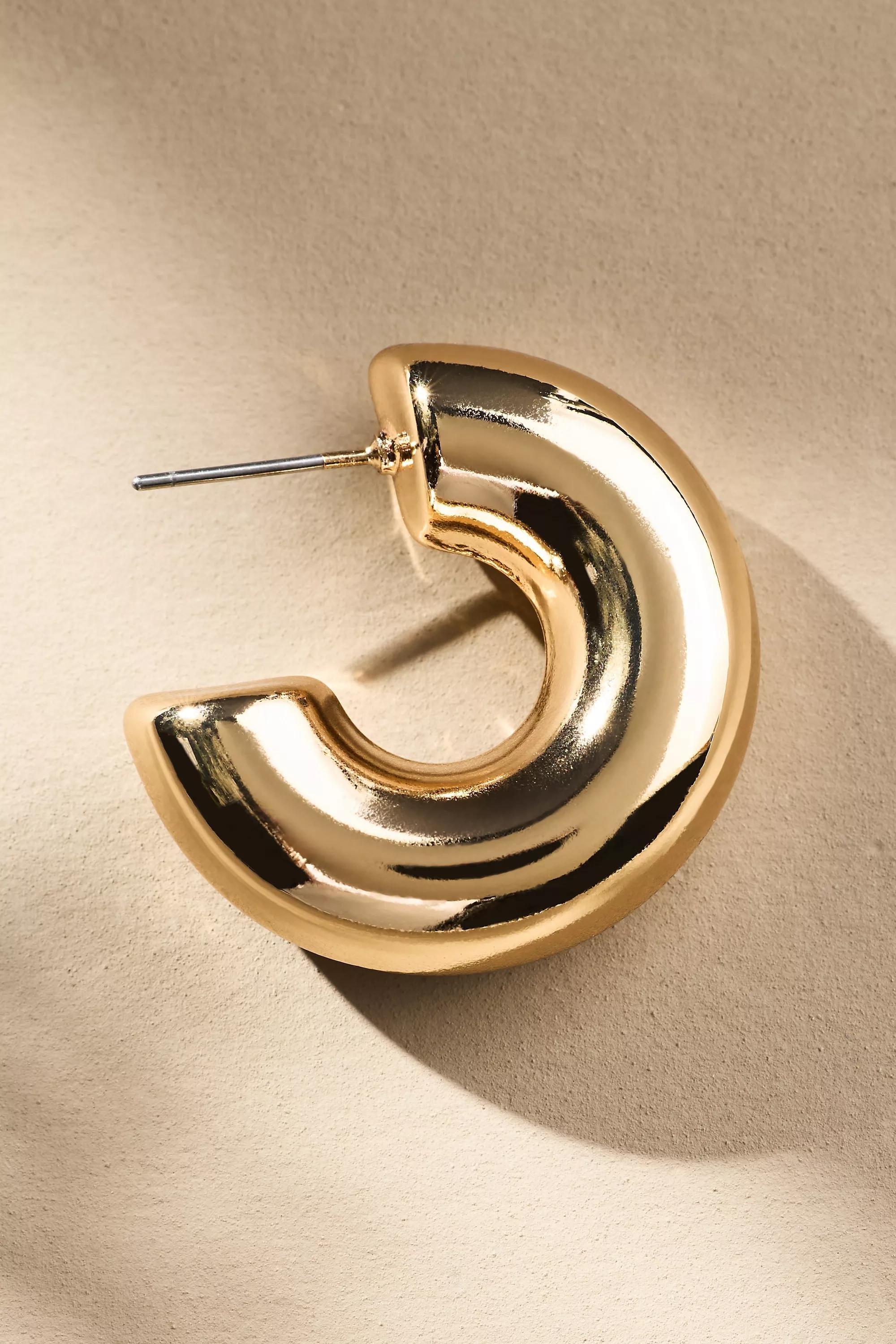 Anthropologie Hoop, Gold, A501_0070, large image number 2