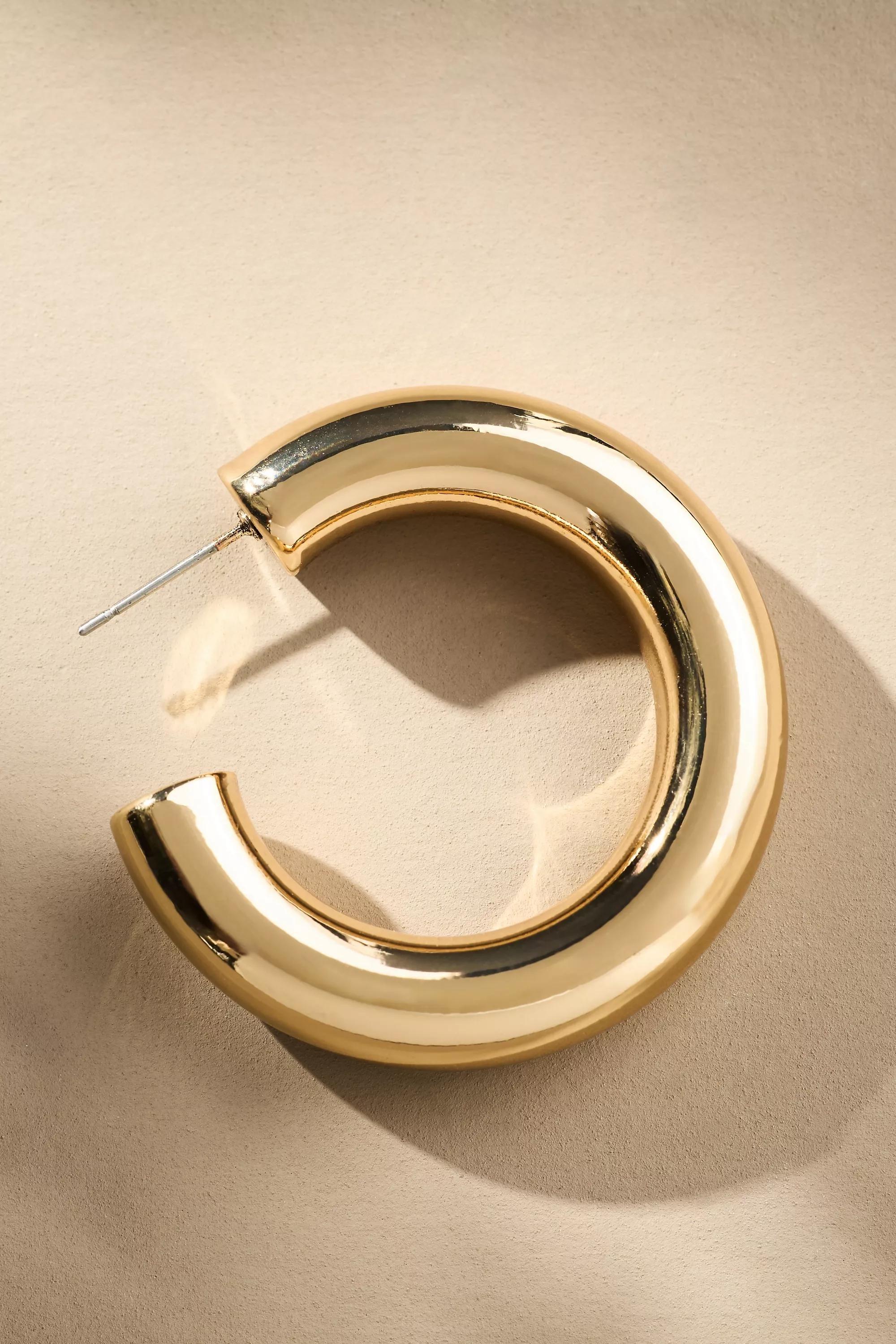 Anthropologie Hoop, Gold, A501_0070, medium