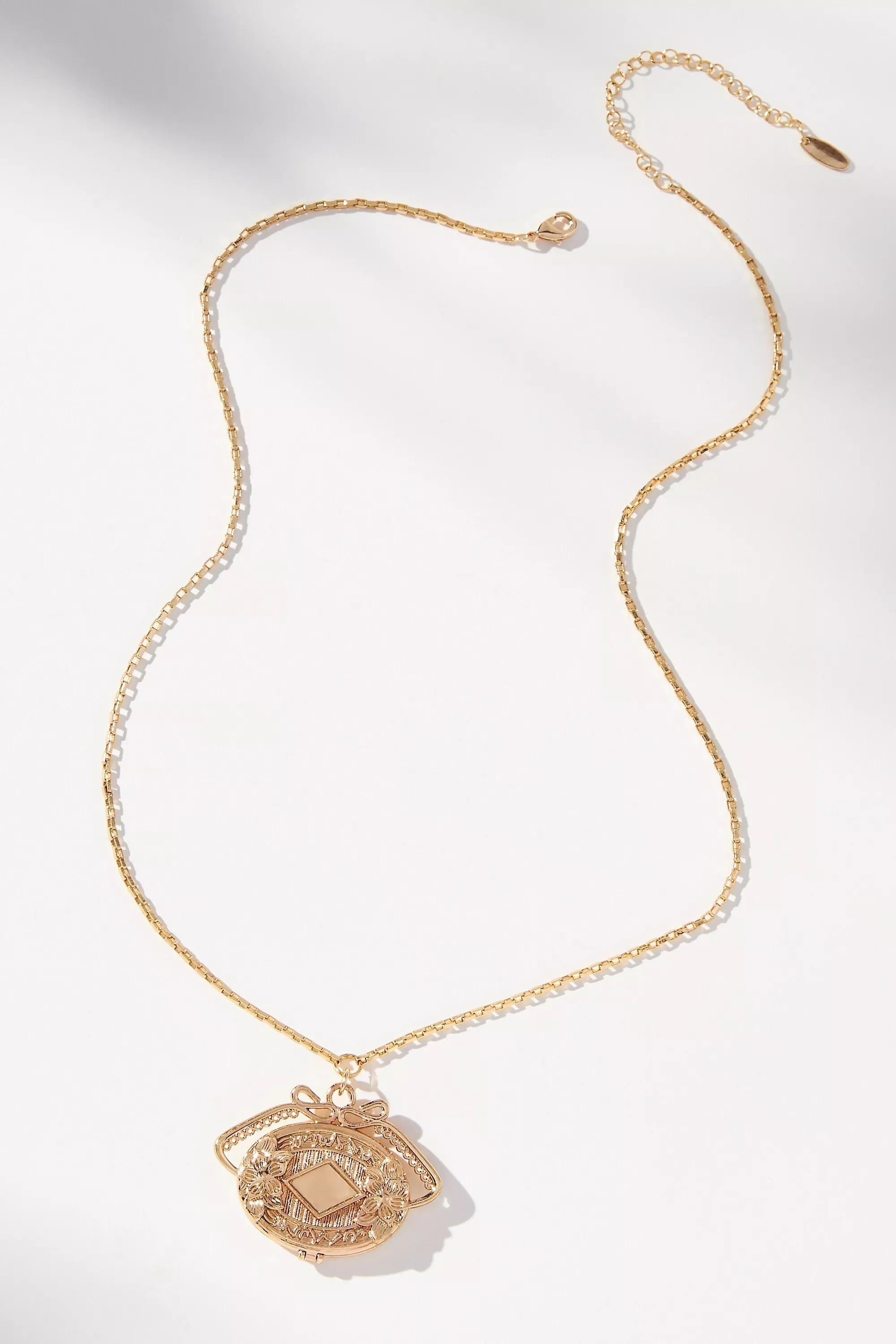 Anthropologie Pendant, Gold, A501_0070, large image number 1