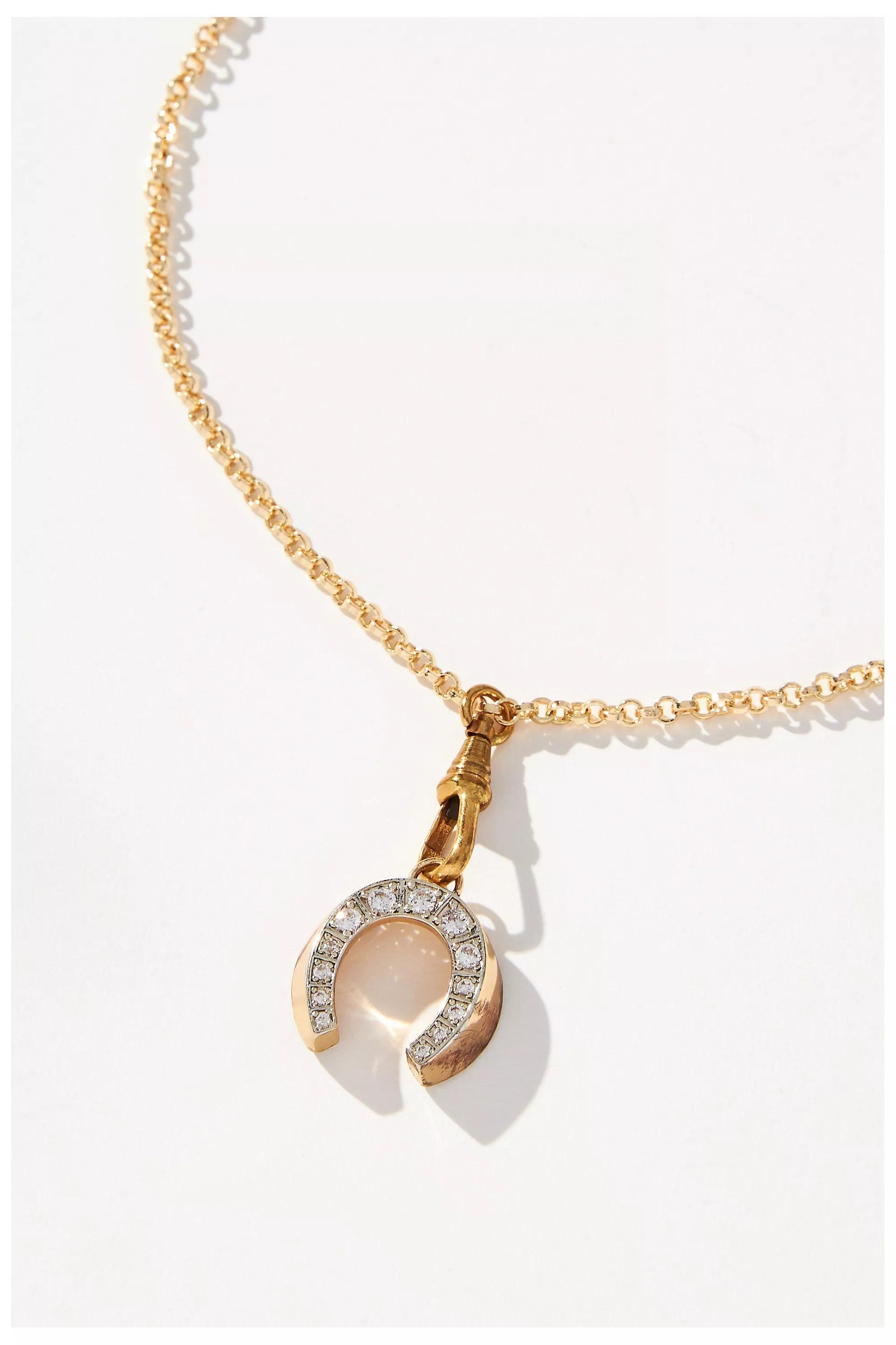 Anthropologie Pendant, Gold, A501_0070, large image number 1