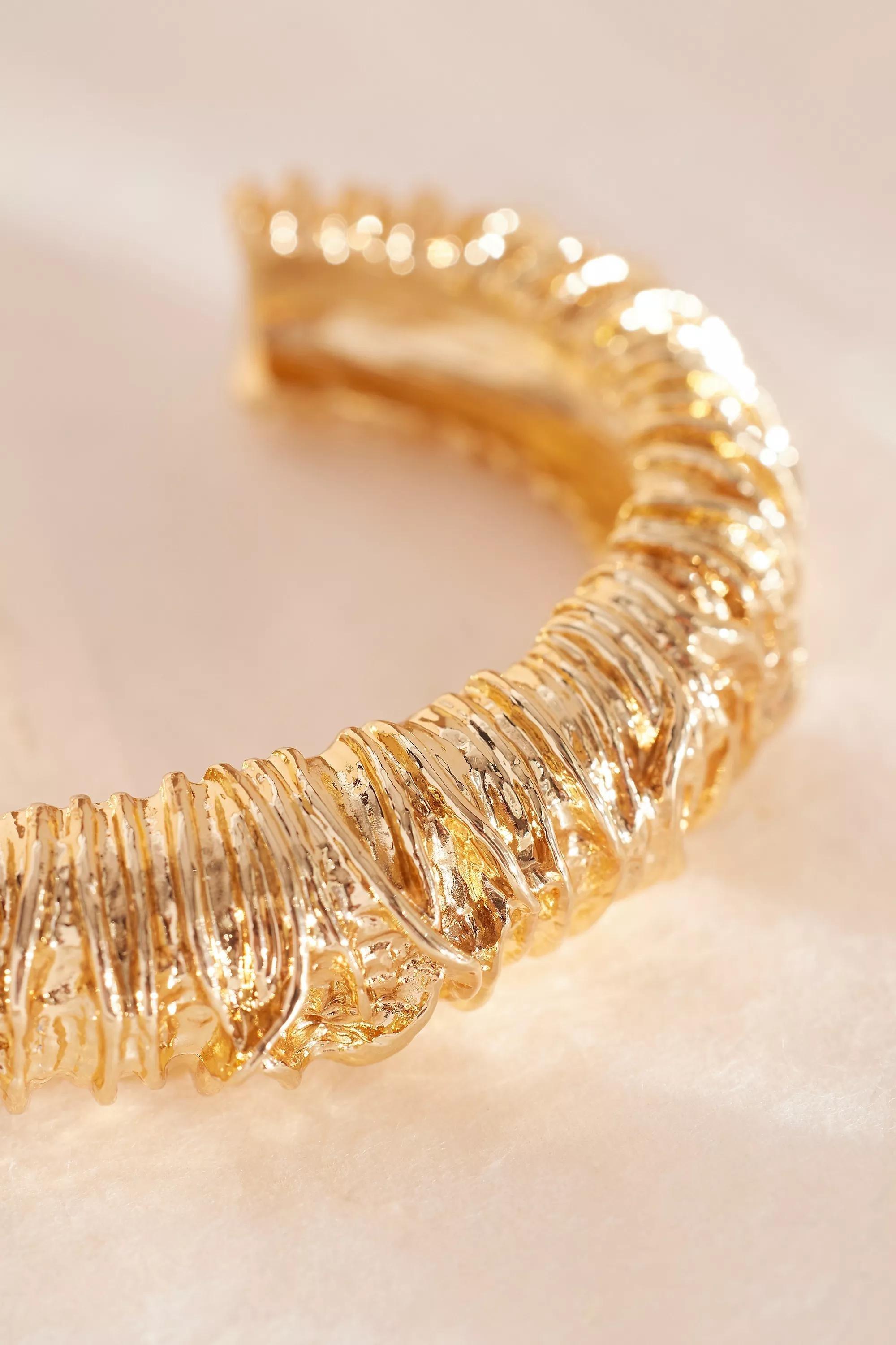 Anthropologie Cuff Bracelet, Gold, A501_0070, large image number 2