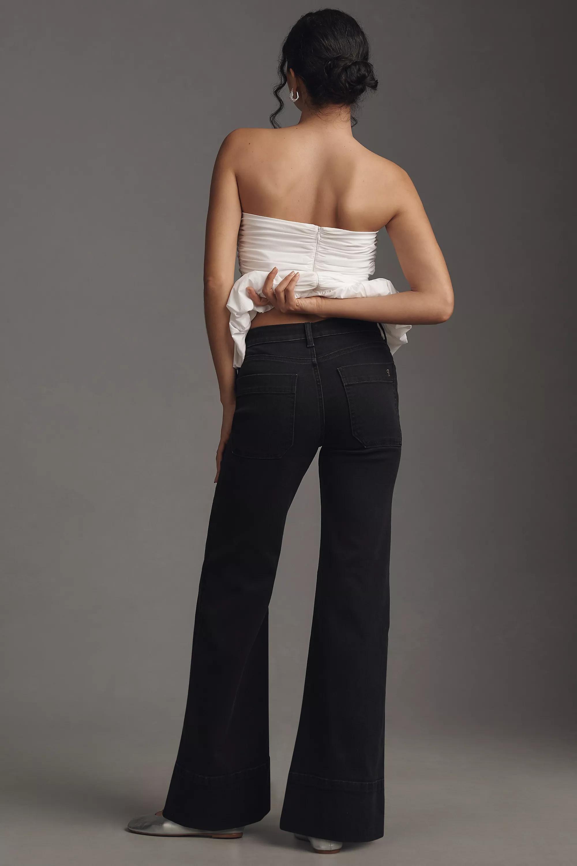Anthropologie ed Denim Wide-Leg, Black, , large image number 2