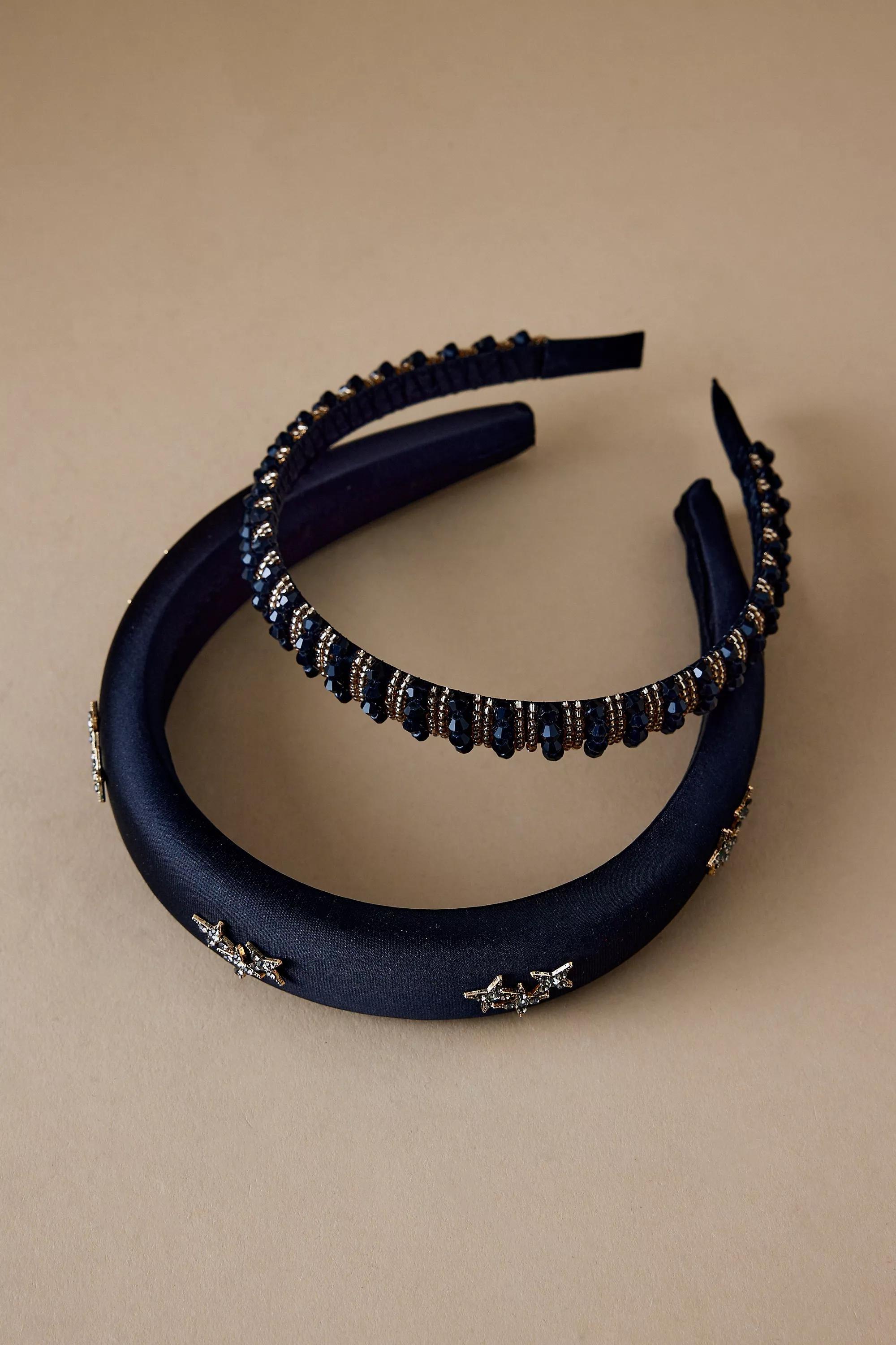 Anthropologie Set Of 2 Hair Accessory, Black, A501_0001, large image number 0