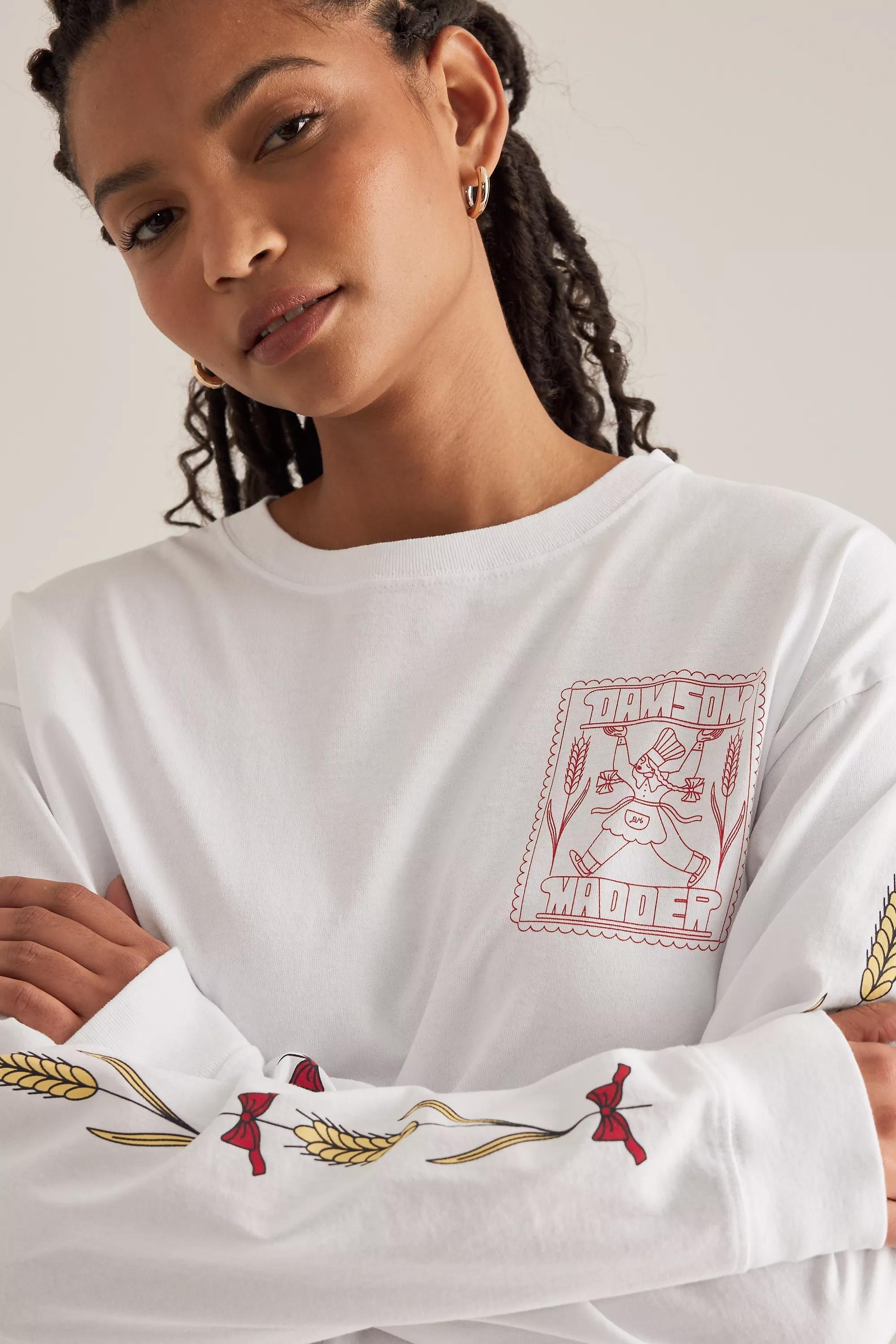 Anthropologie Graphic Print Vest Top, White, A501_0010, large image number 3