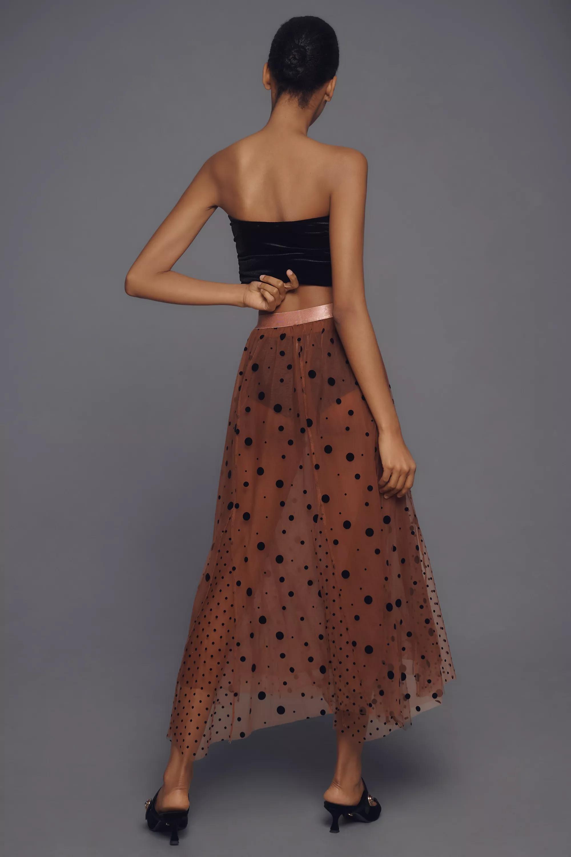 Anthropologie Textured Flowy Party Maxi, Brown, , large image number 1