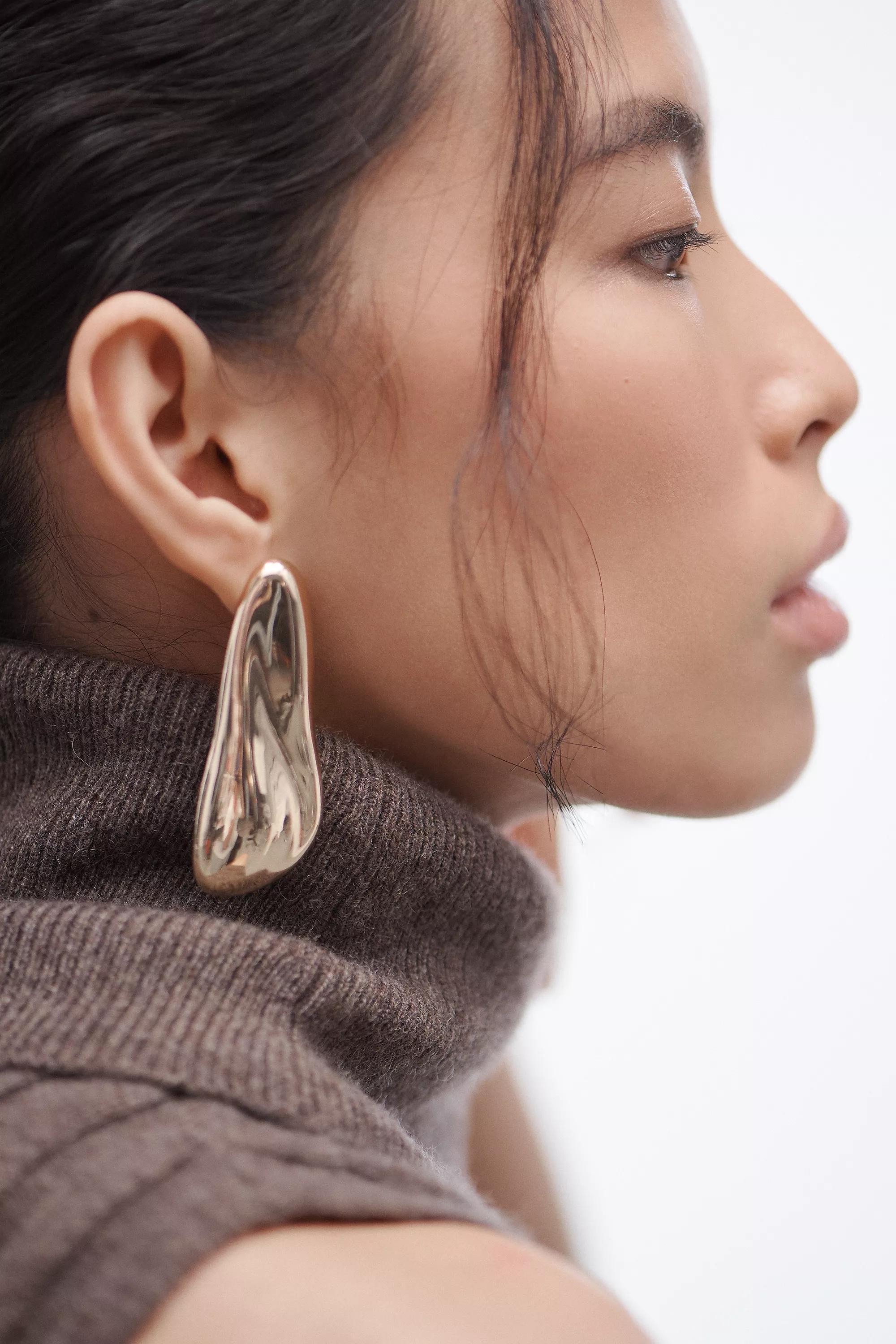 Anthropologie Drop Earrings, Gold, , medium