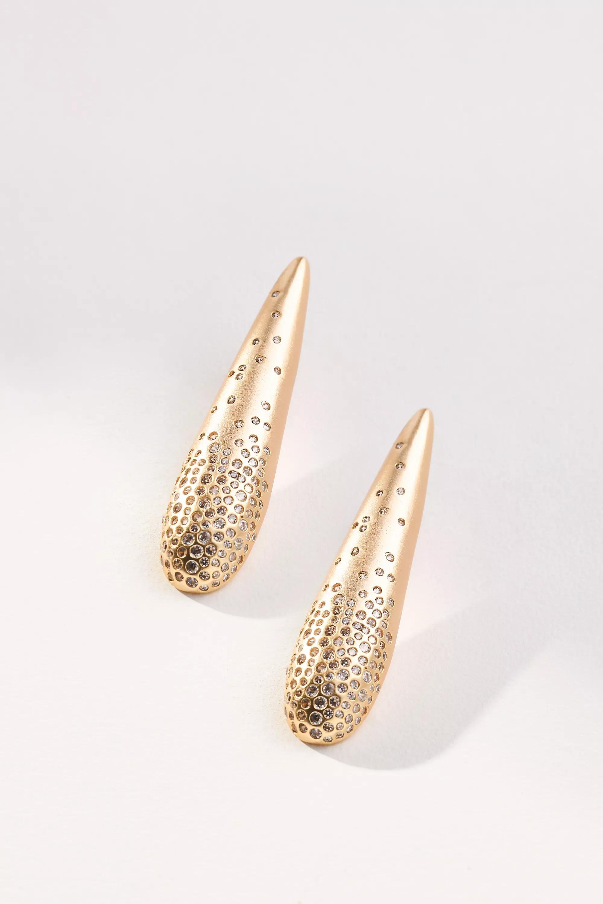Anthropologie Drop Earrings, Gold, A501_0070, large image number 0