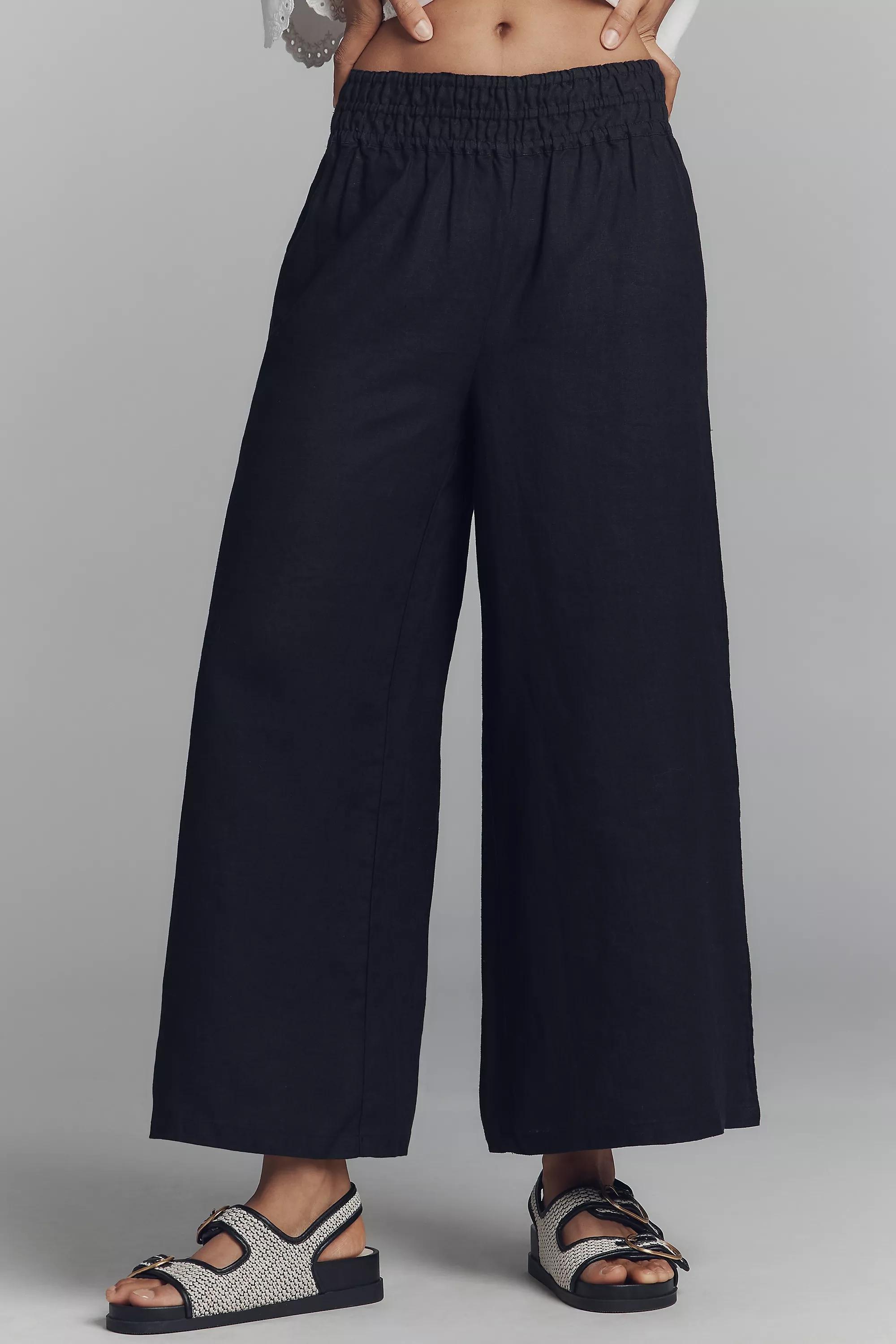 Anthropologie The Somerset Pull-On Trousers, Black, , large image number 1