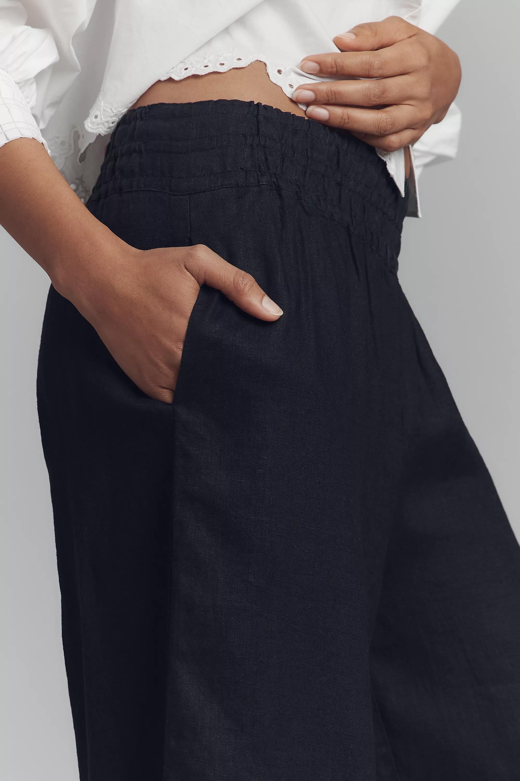 Anthropologie The Somerset Pull-On Trousers, Black, A501_0001, medium