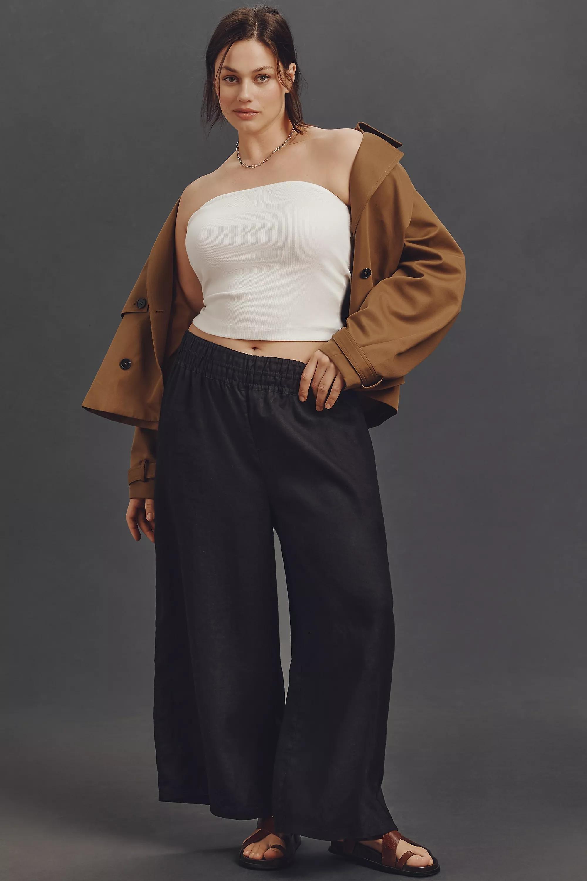 Anthropologie The Somerset Pull-On Trousers, Black, A501_0001, large image number 4