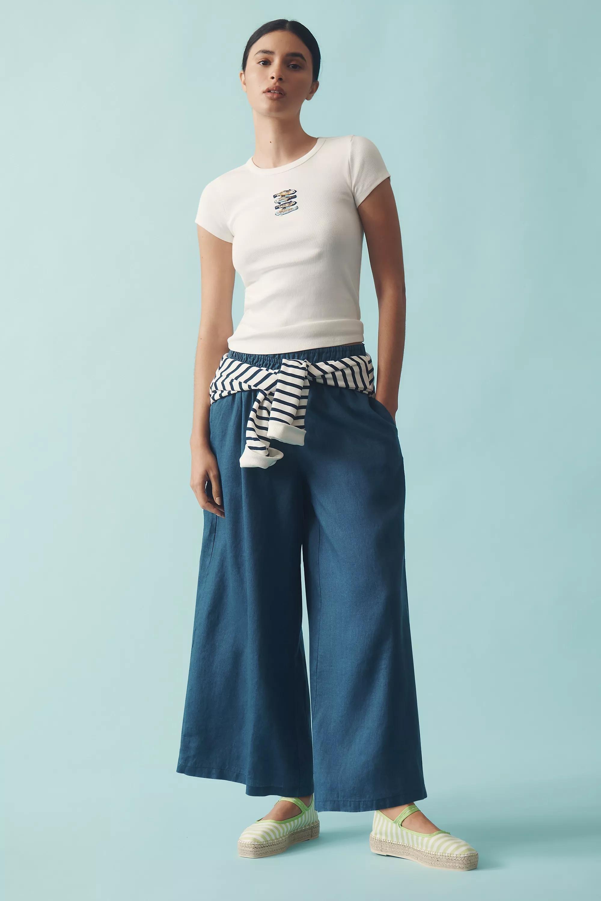 The Somerset Pull-On Trousers, Navy, , large image number 0