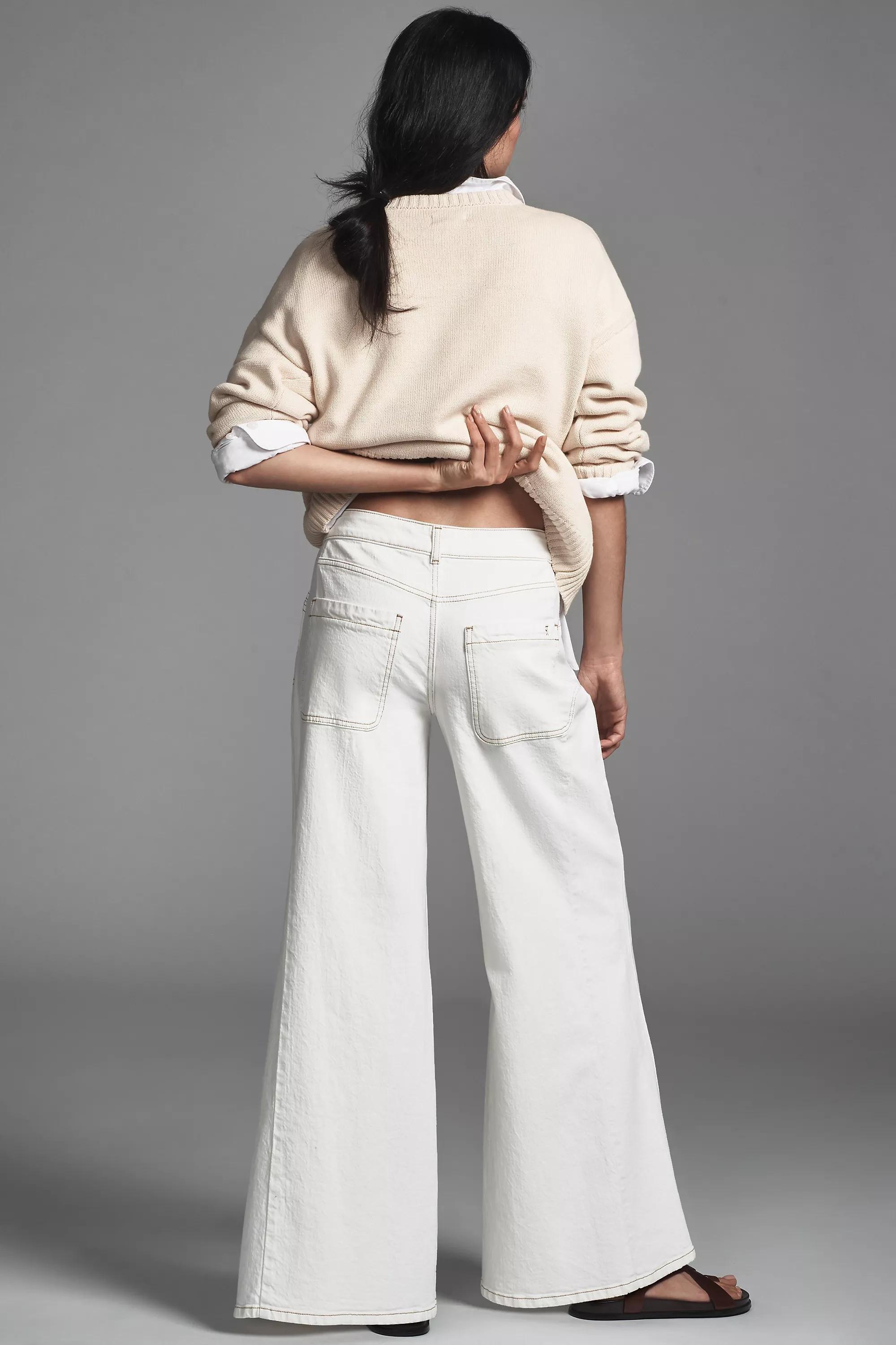 Anthropologie ed Denim Wide-Leg, White, , large image number 1
