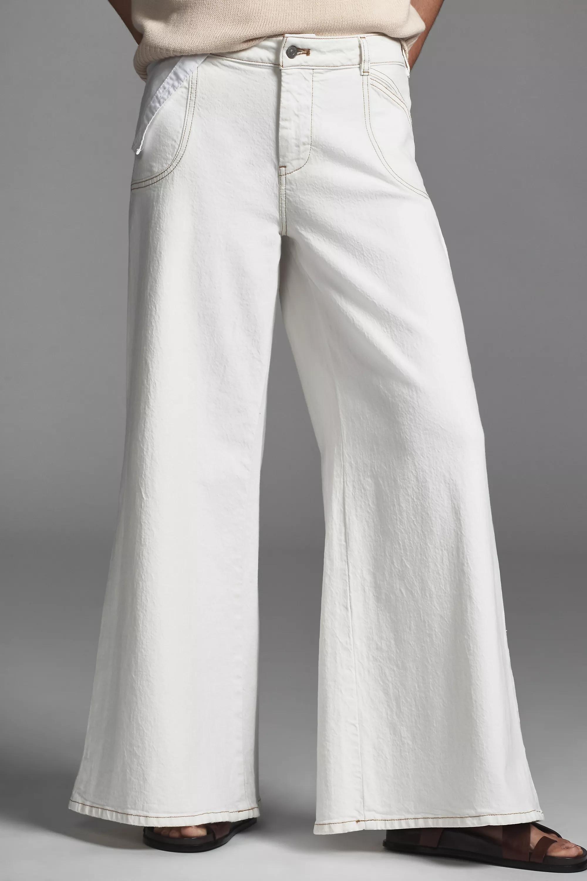 Anthropologie ed Denim Wide-Leg, White, , large image number 3