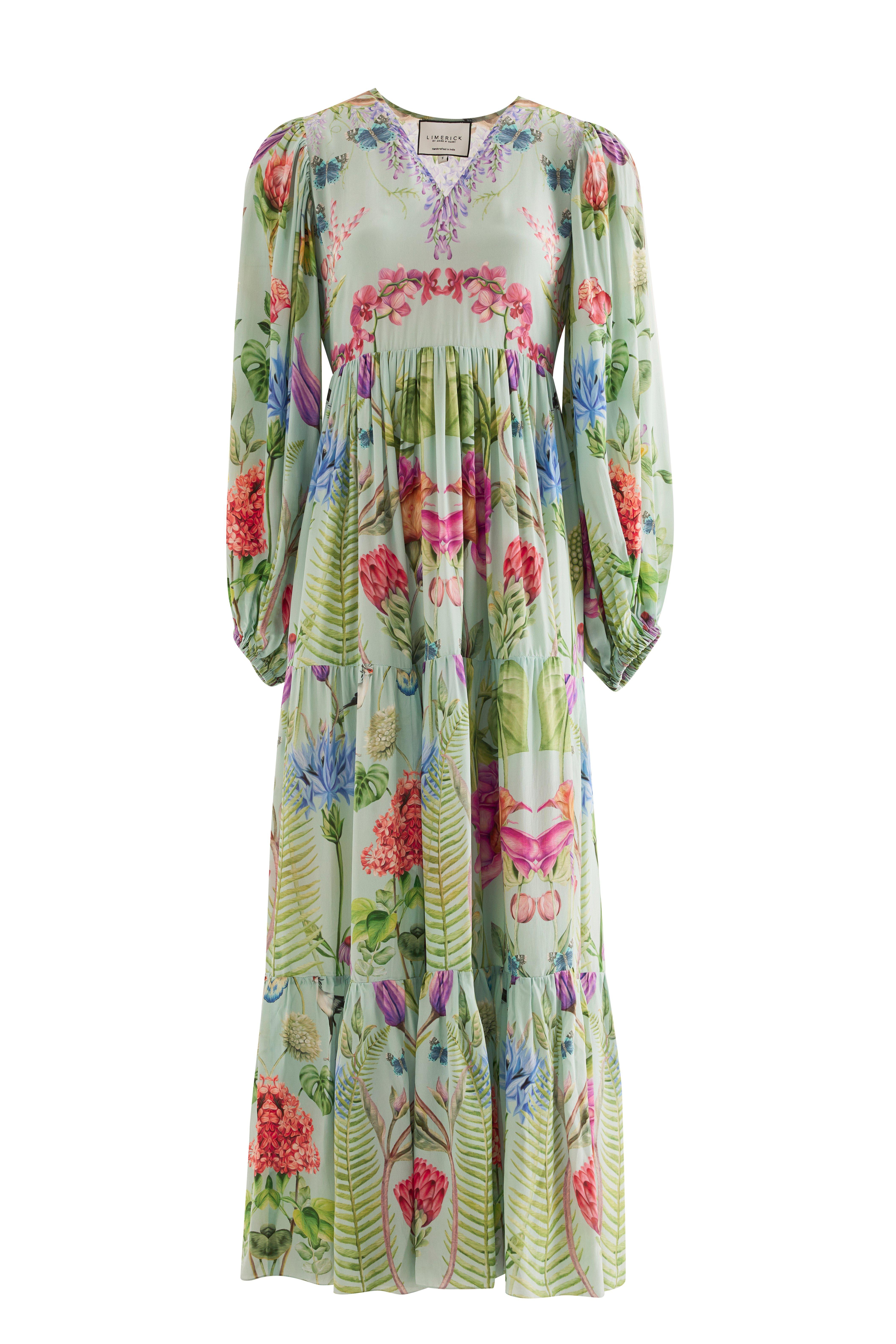 Fe Floral Print Midi, Multicolour, , large image number 0