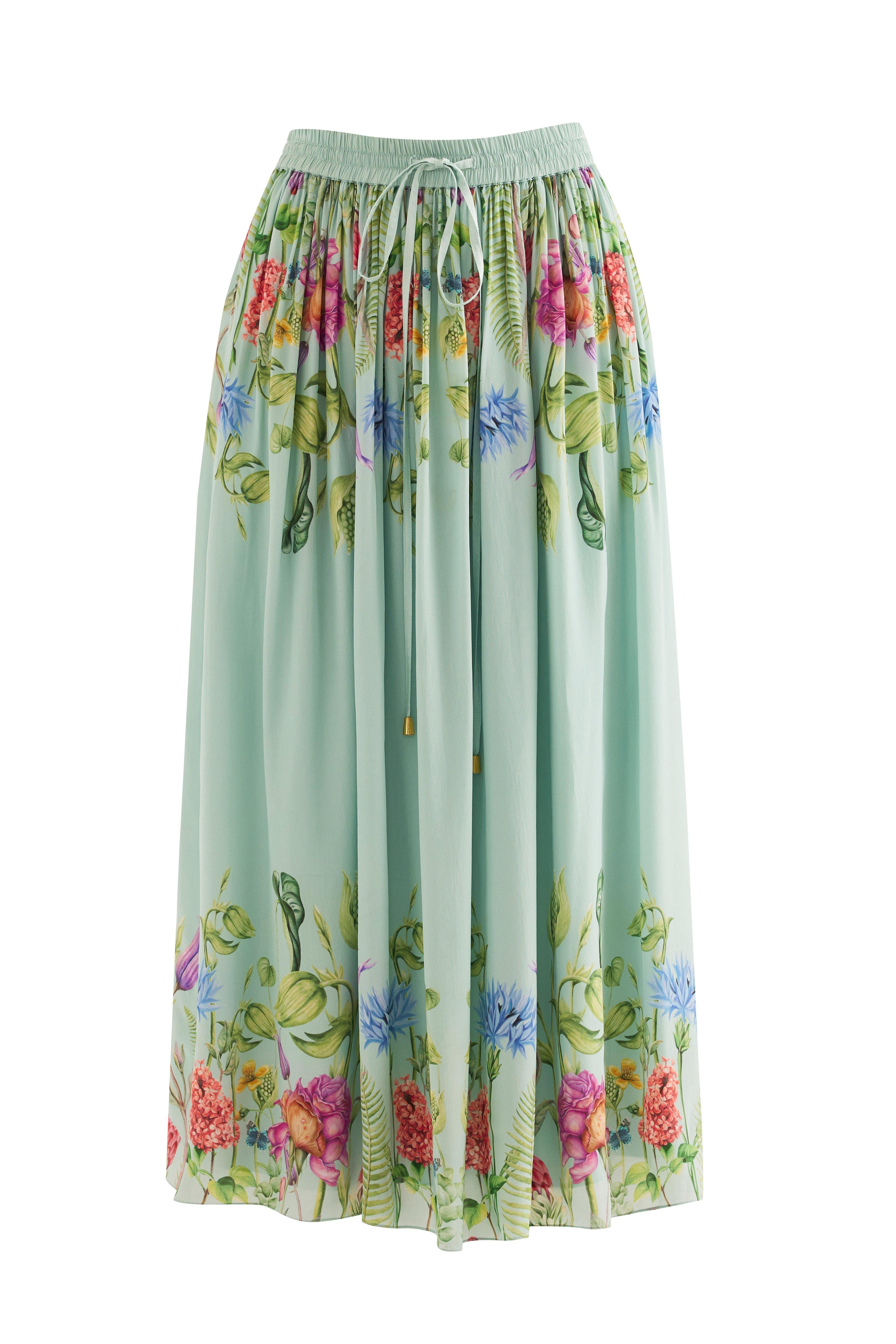 Fe Floral Print Skirt, Multicolour, , large image number 0