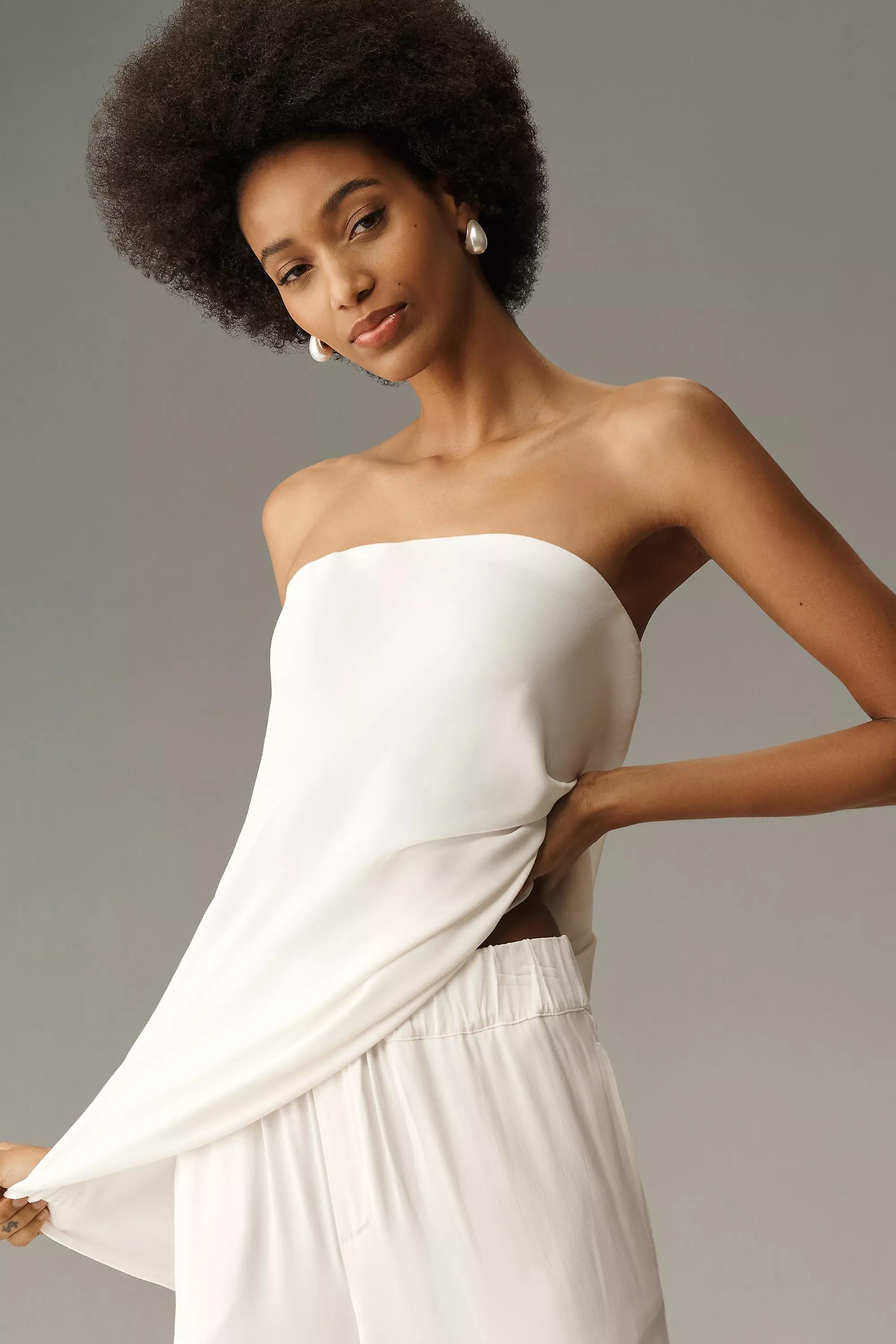 By Anthropologie Silky Tube Top, , large image number 4