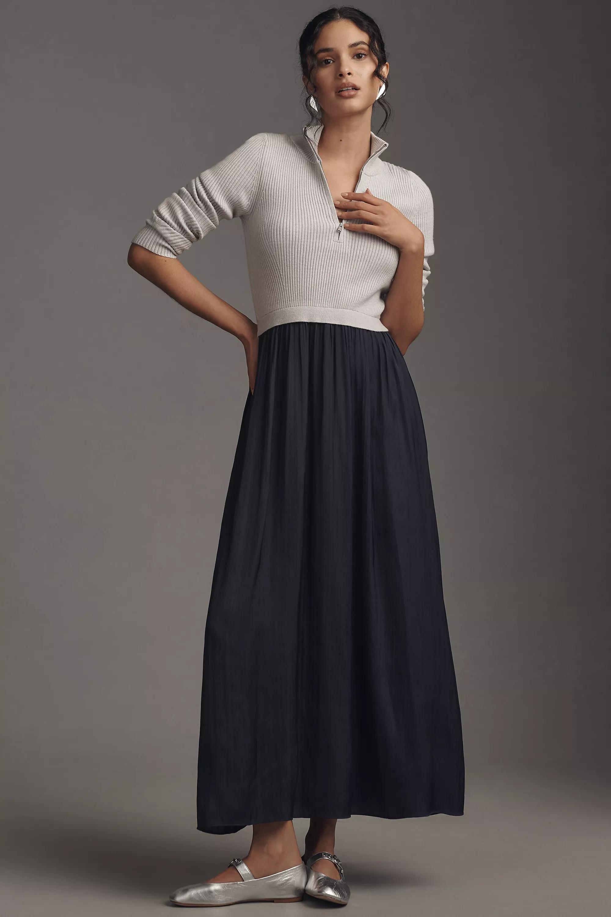 The Thea Twofer Jumper Dress, Grey, , large image number 0
