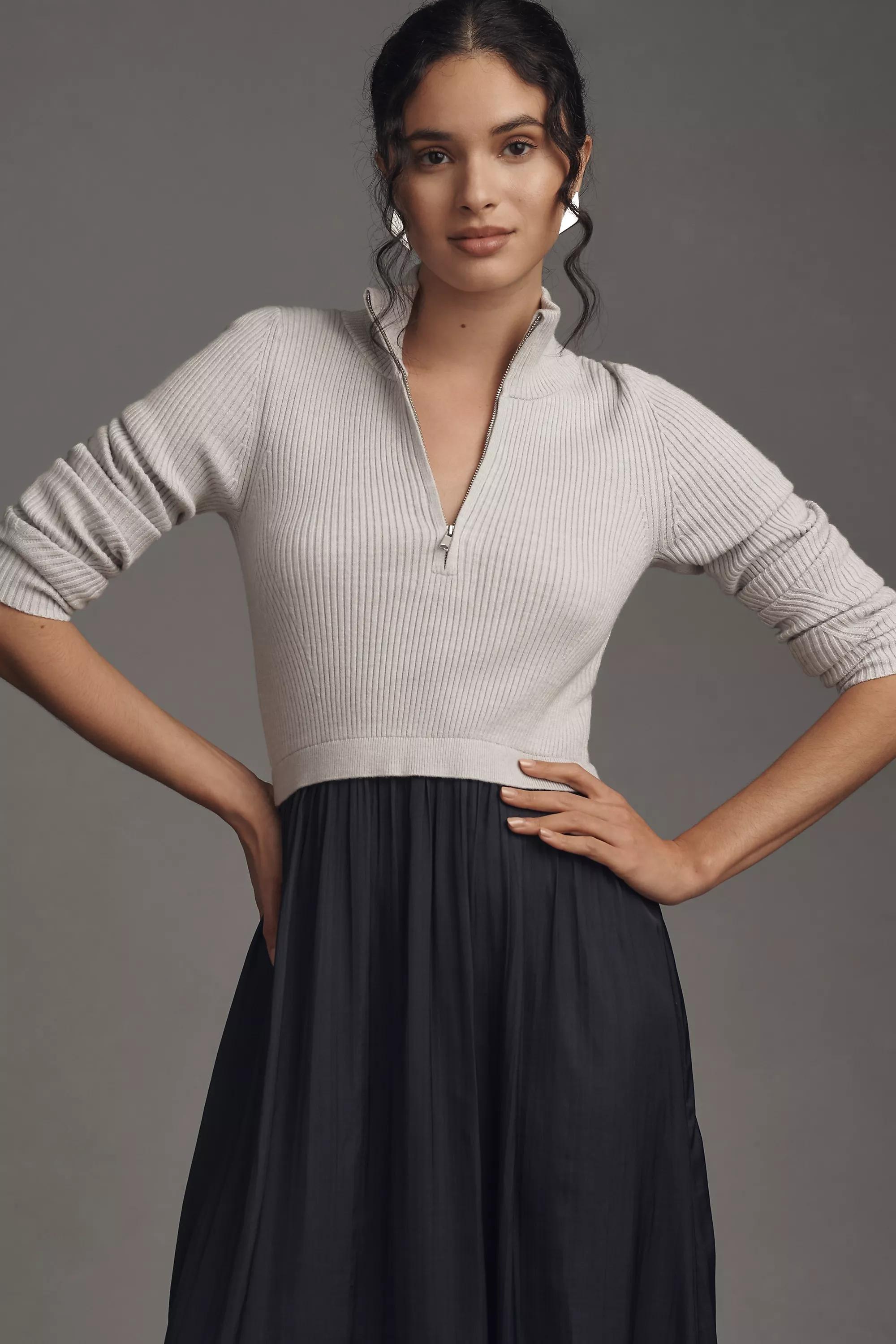 The Thea Twofer Jumper Dress, Grey, , large image number 2