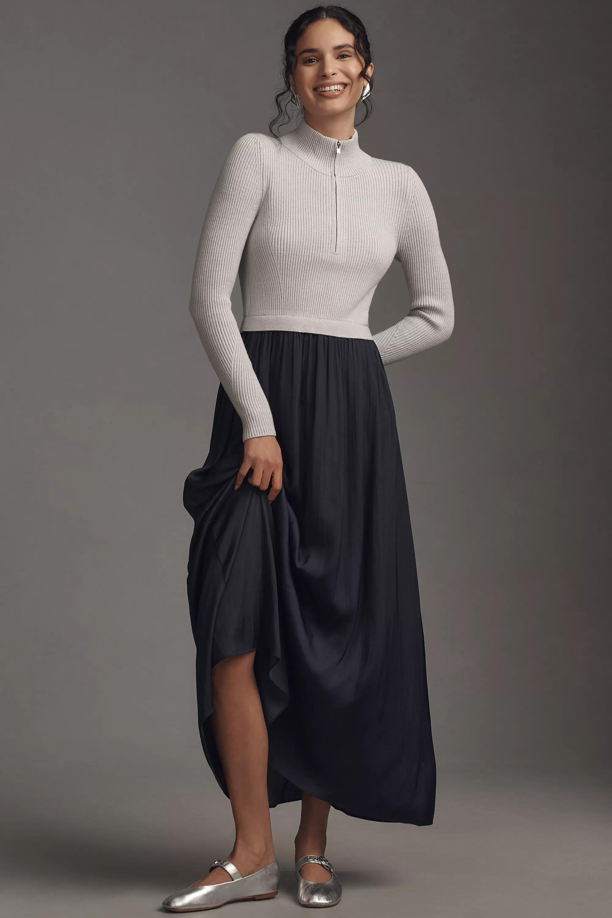 The Thea Twofer Jumper Dress, Grey, , large image number 3