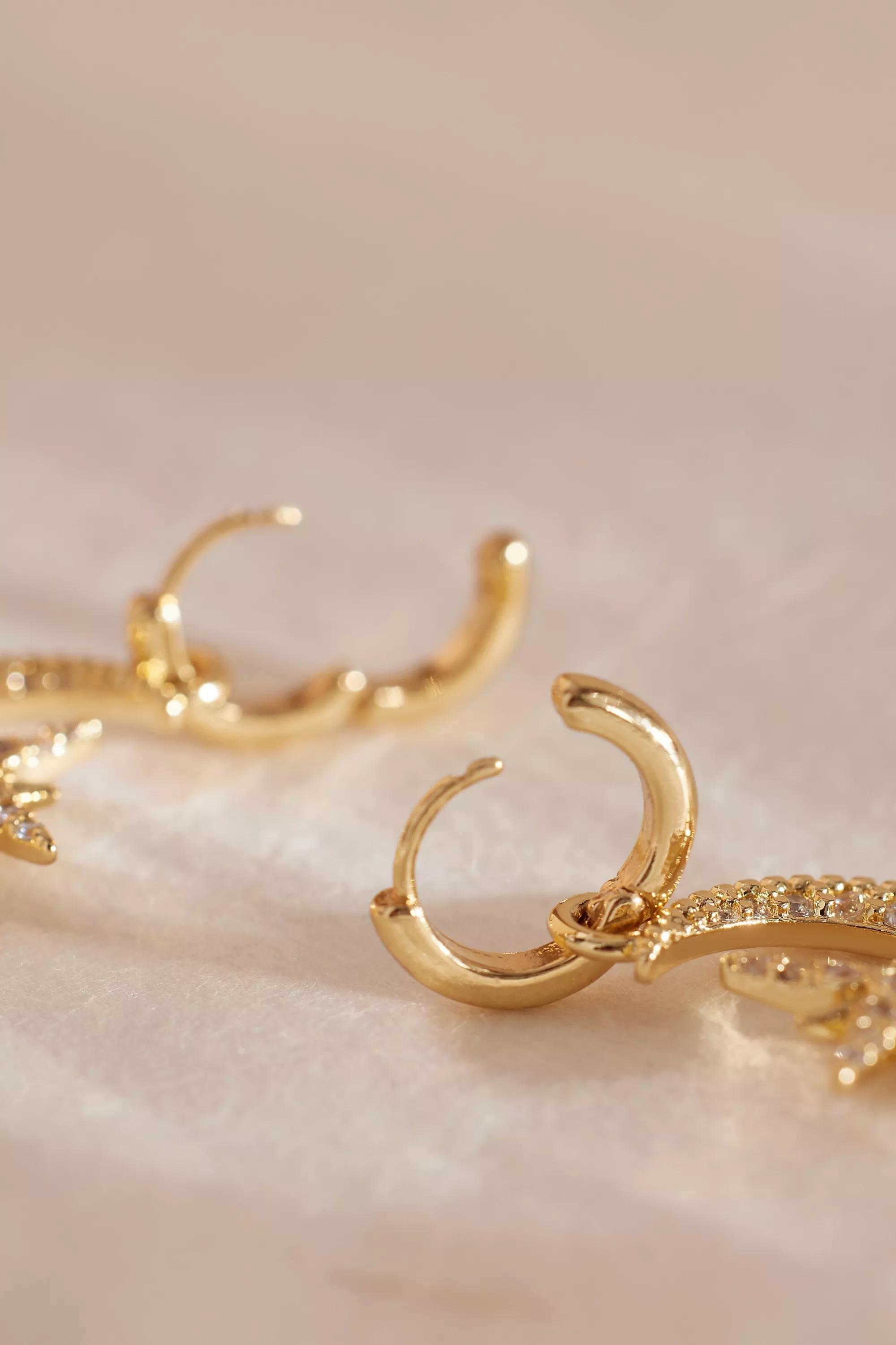 Anthropologie Celestial Pearl Drop, Gold, A501_0070, large image number 2