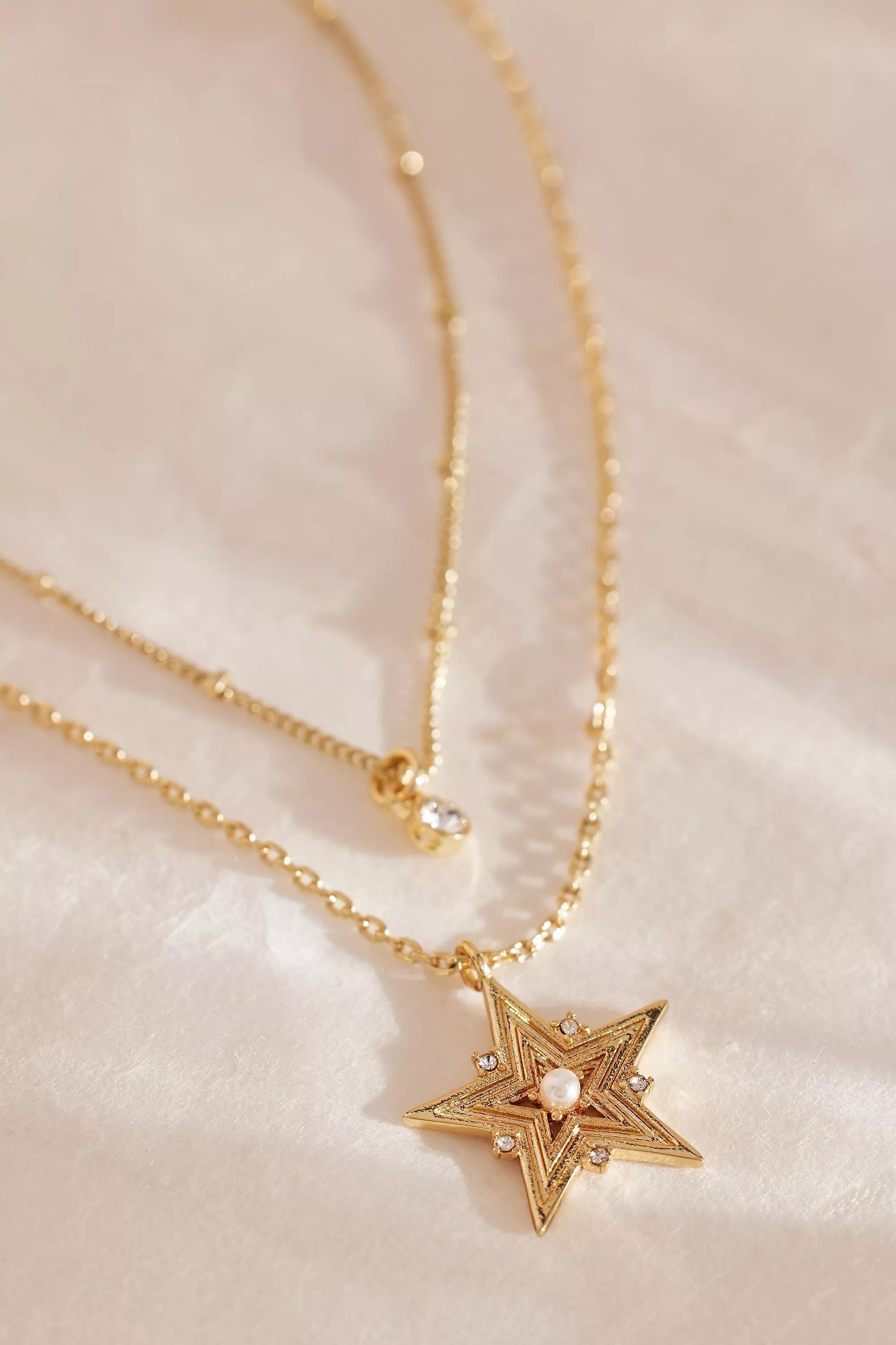 Anthropologie Multi-Chain Necklace, Gold, A501_0070, large image number 2