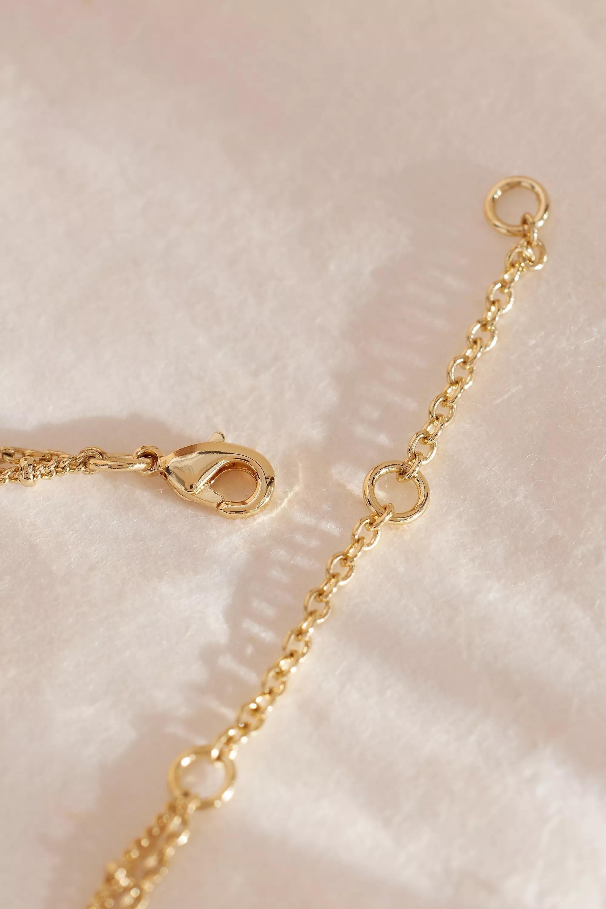 Anthropologie Multi-Chain Necklace, Gold, A501_0070, large image number 4