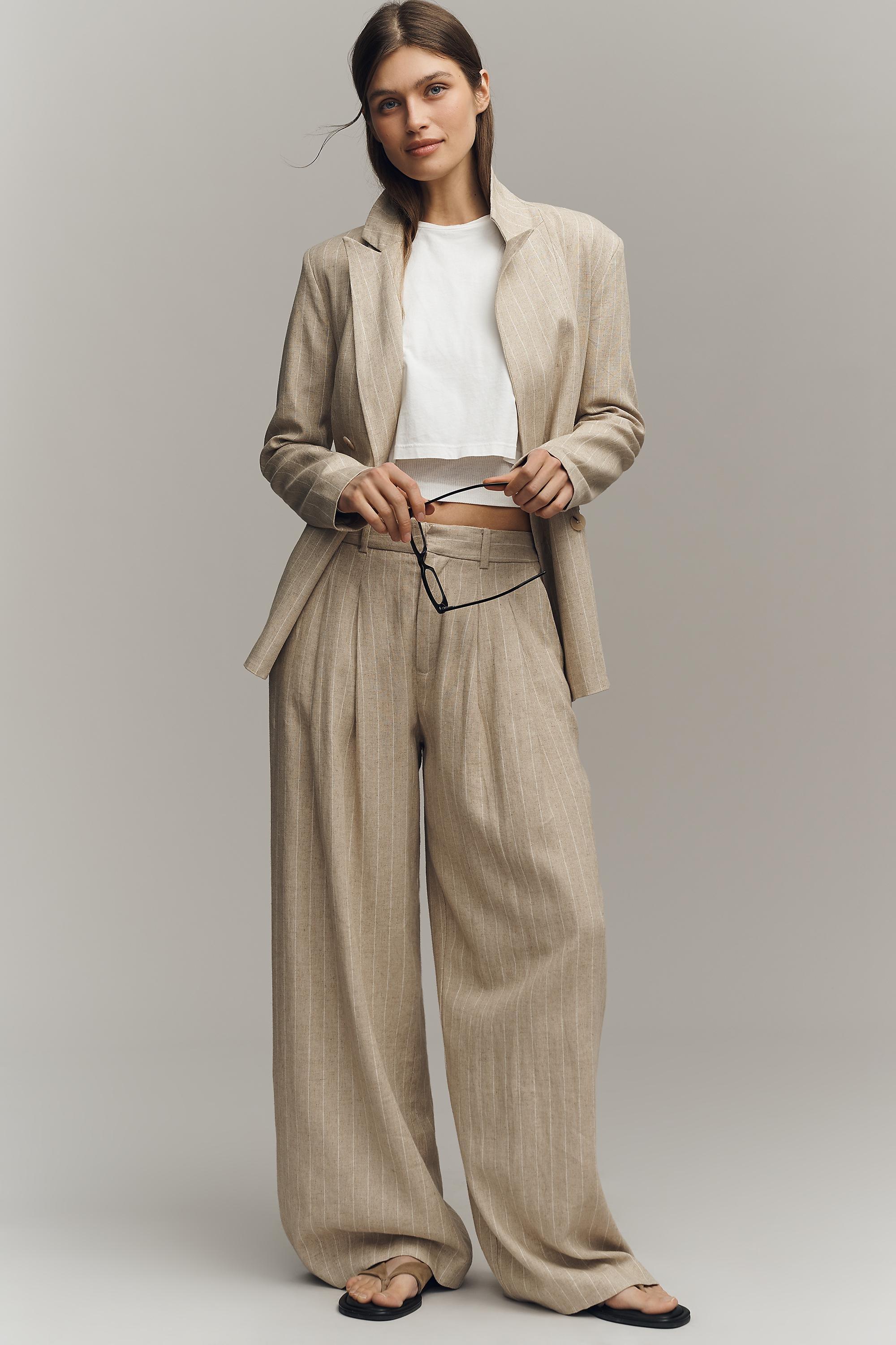 The Rue Oversized Blazer By Maeve, White, A501_0543, large image number 2