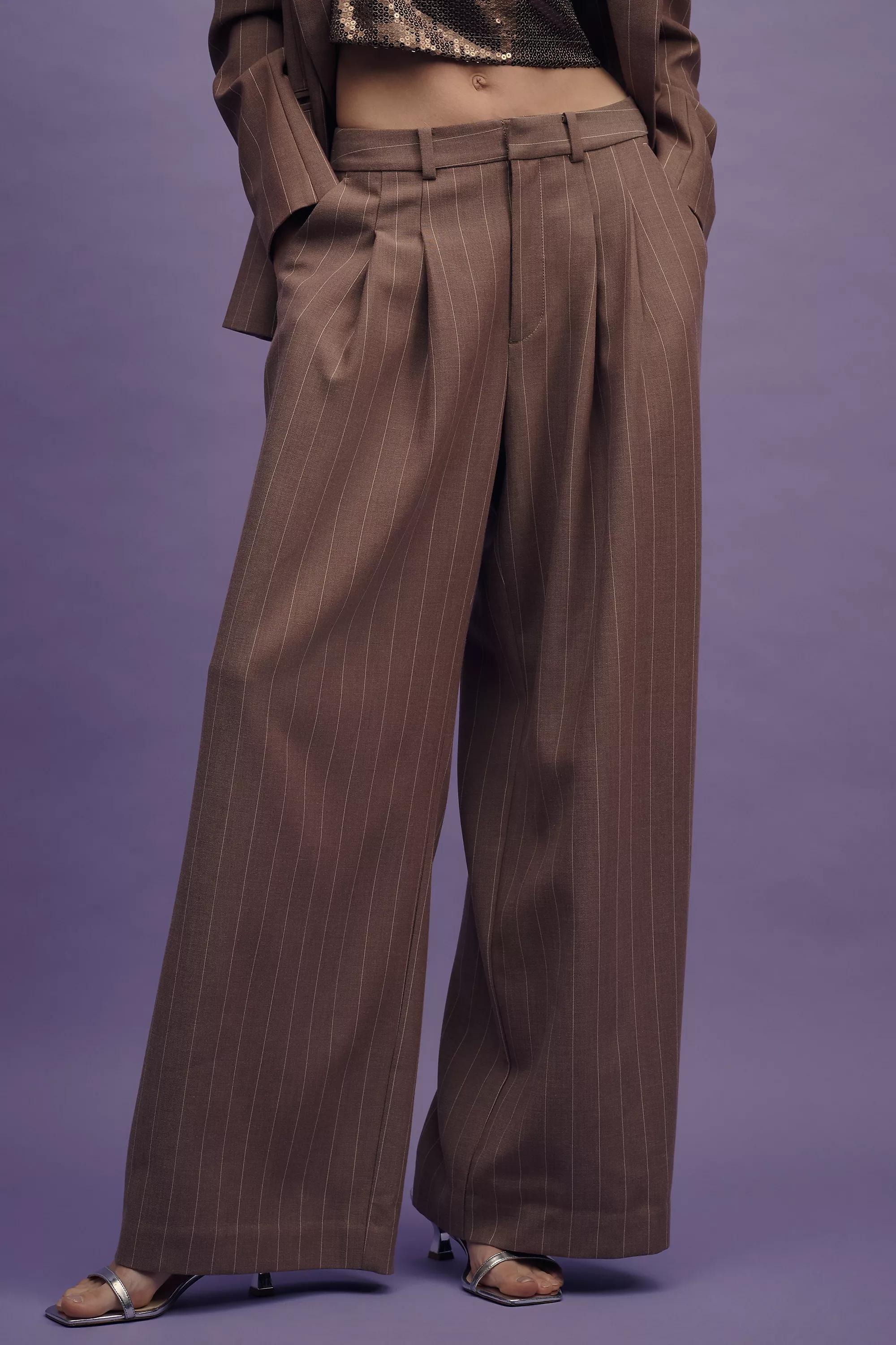 Anthropologie Plain Formal Trousers, Brown, , large image number 2
