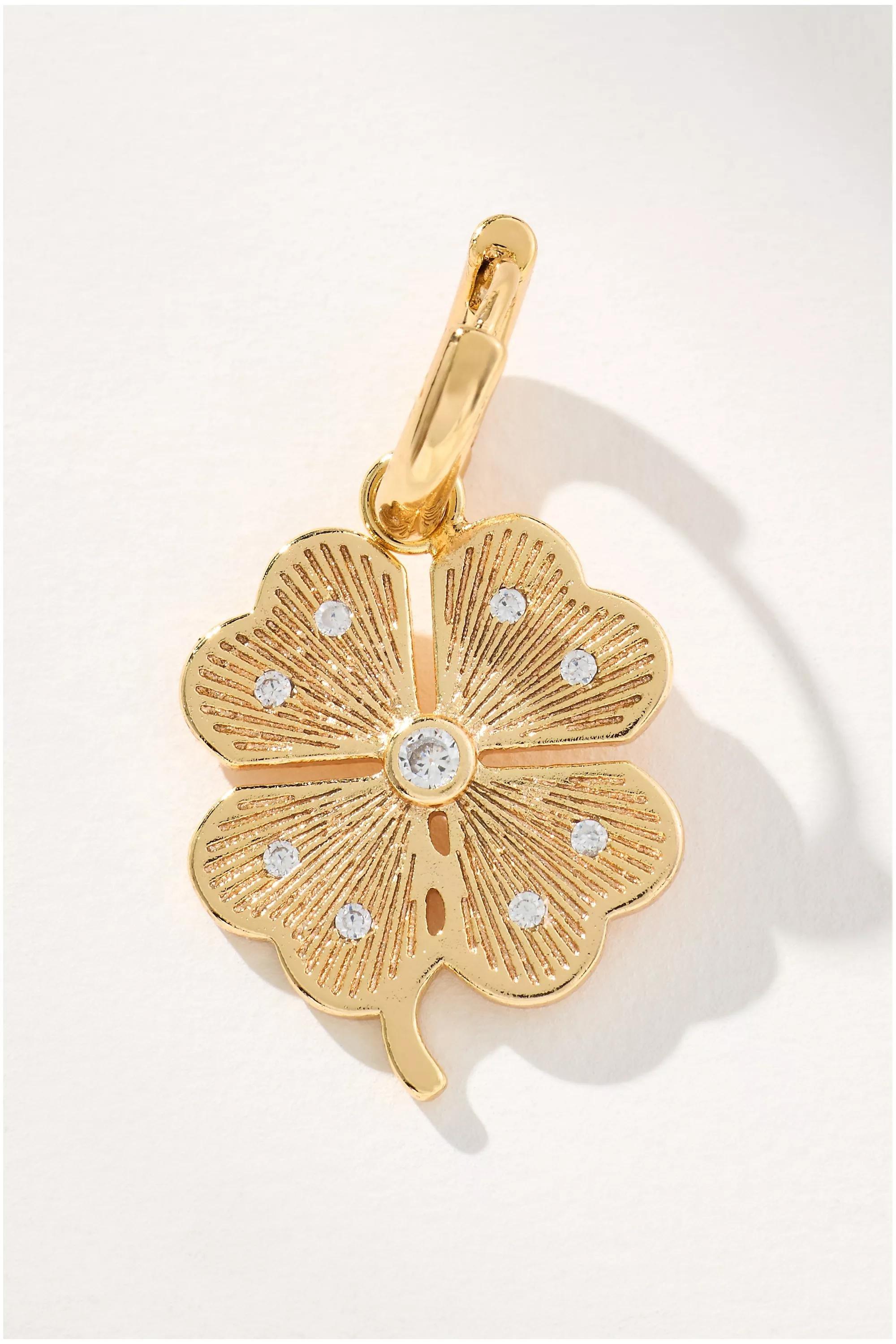 Anthropologie Charm Hoop, 14K Gold, A501_0070, large image number 1