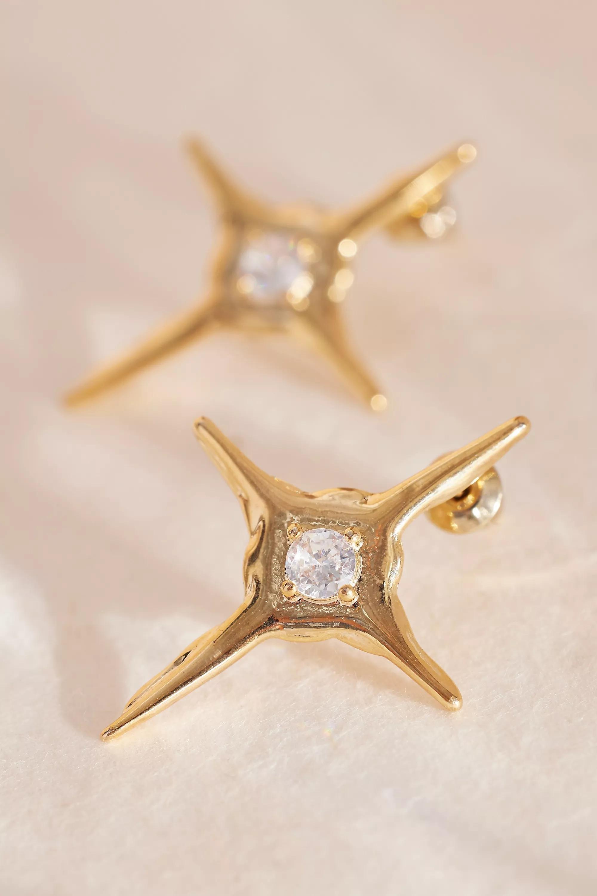 Anthropologie Drop, Gold, A501_0070, large image number 1