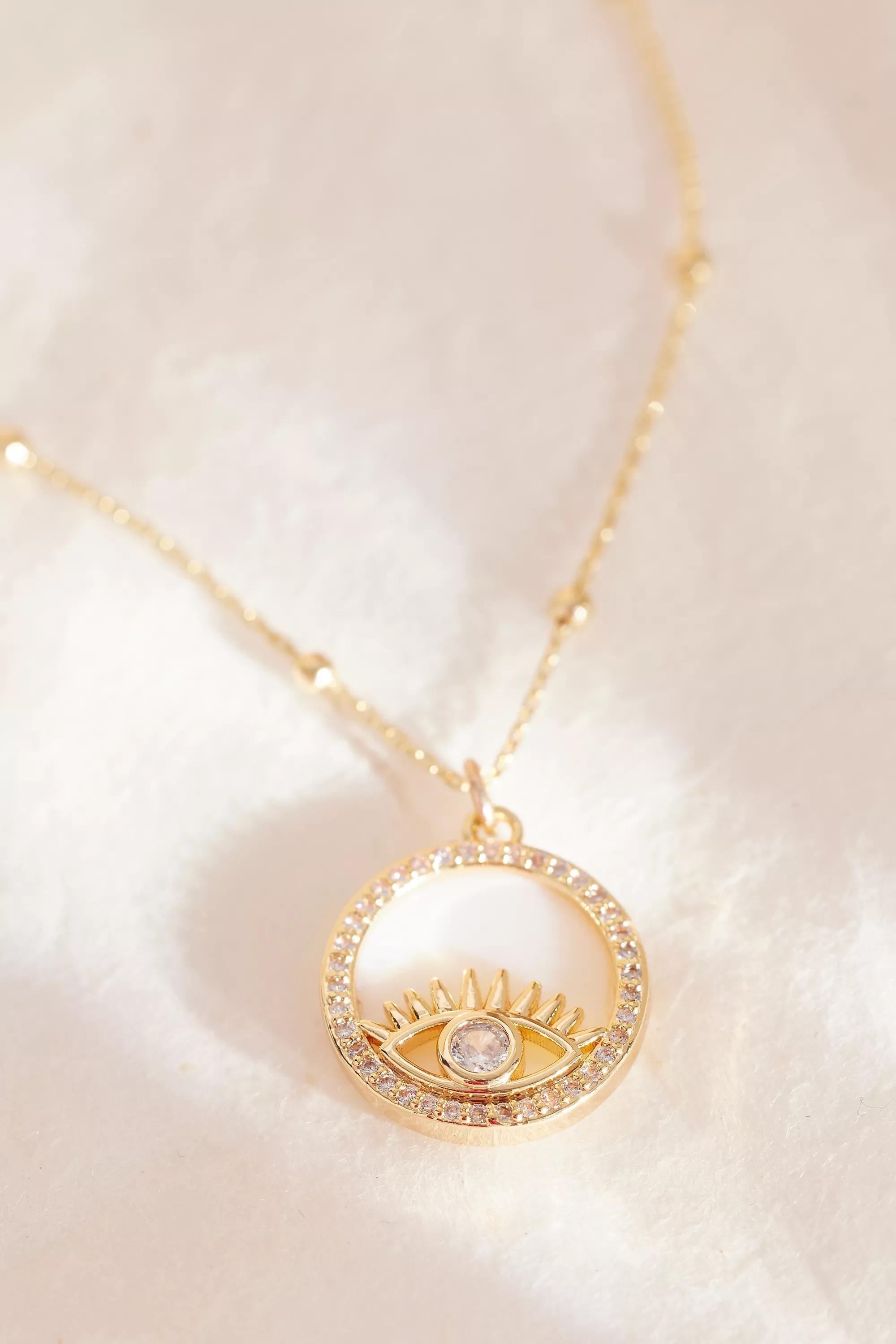 Anthropologie Necklace Pendant, Gold-Plated, A501_0070, large image number 1